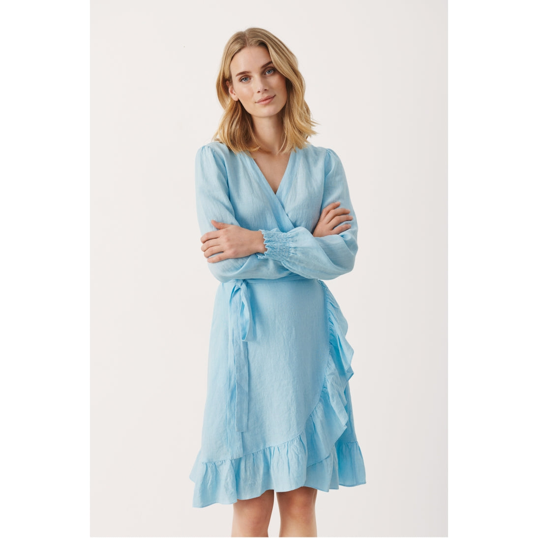 part two linen dress Aminase Dress - Vetiver