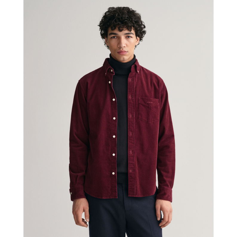 GANT Regular Fit Corduroy Shirt 3230228 Red Shadow – Jepsons