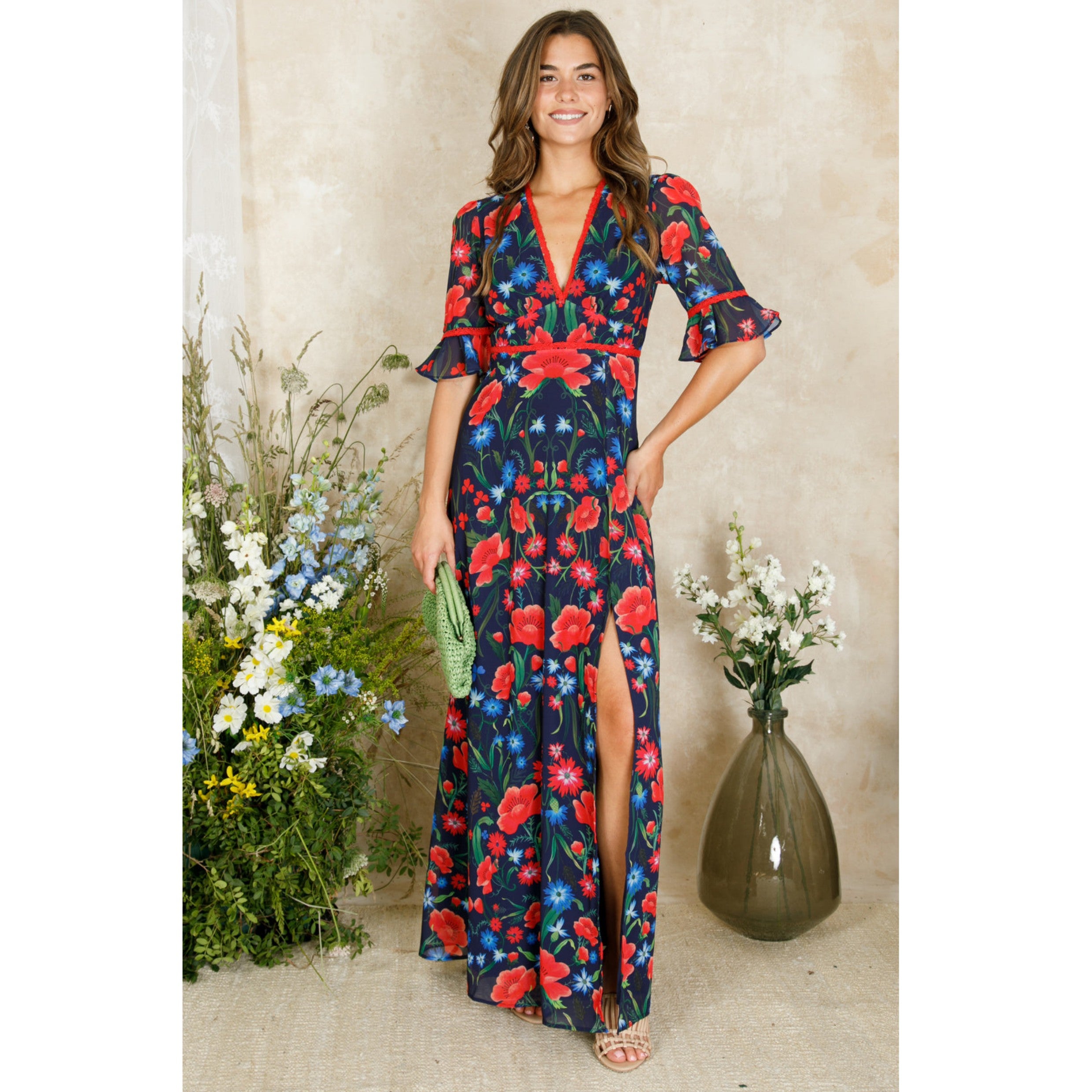 Hope & Ivy The Suri Frill Sleeve Dress 4258 – Jepsons