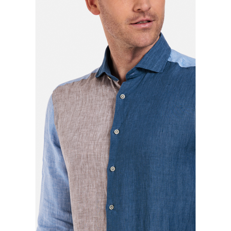 Giordano Linen Colour Block Long Sleeve Shirt 317801 – Jepsons
