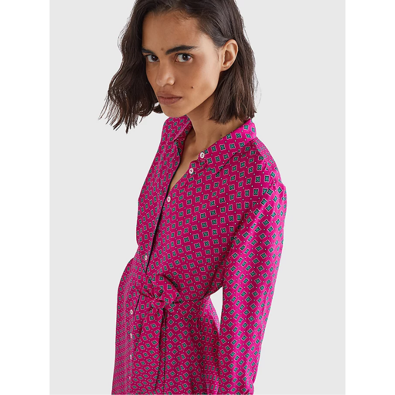 tommy hilfiger pink shirt dress Buy Tommy Hilfiger Pink Mixed Stripe Shirt Dress from Next USA