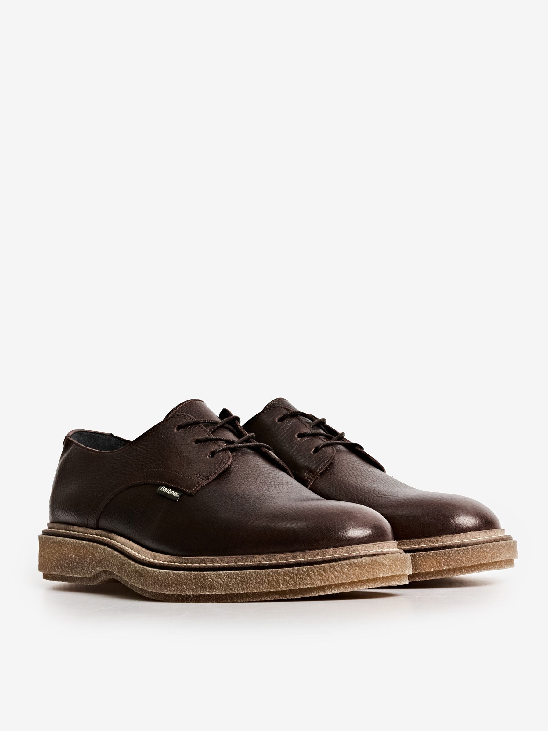 Barbour Harefield Derby Shoes in Chocolate