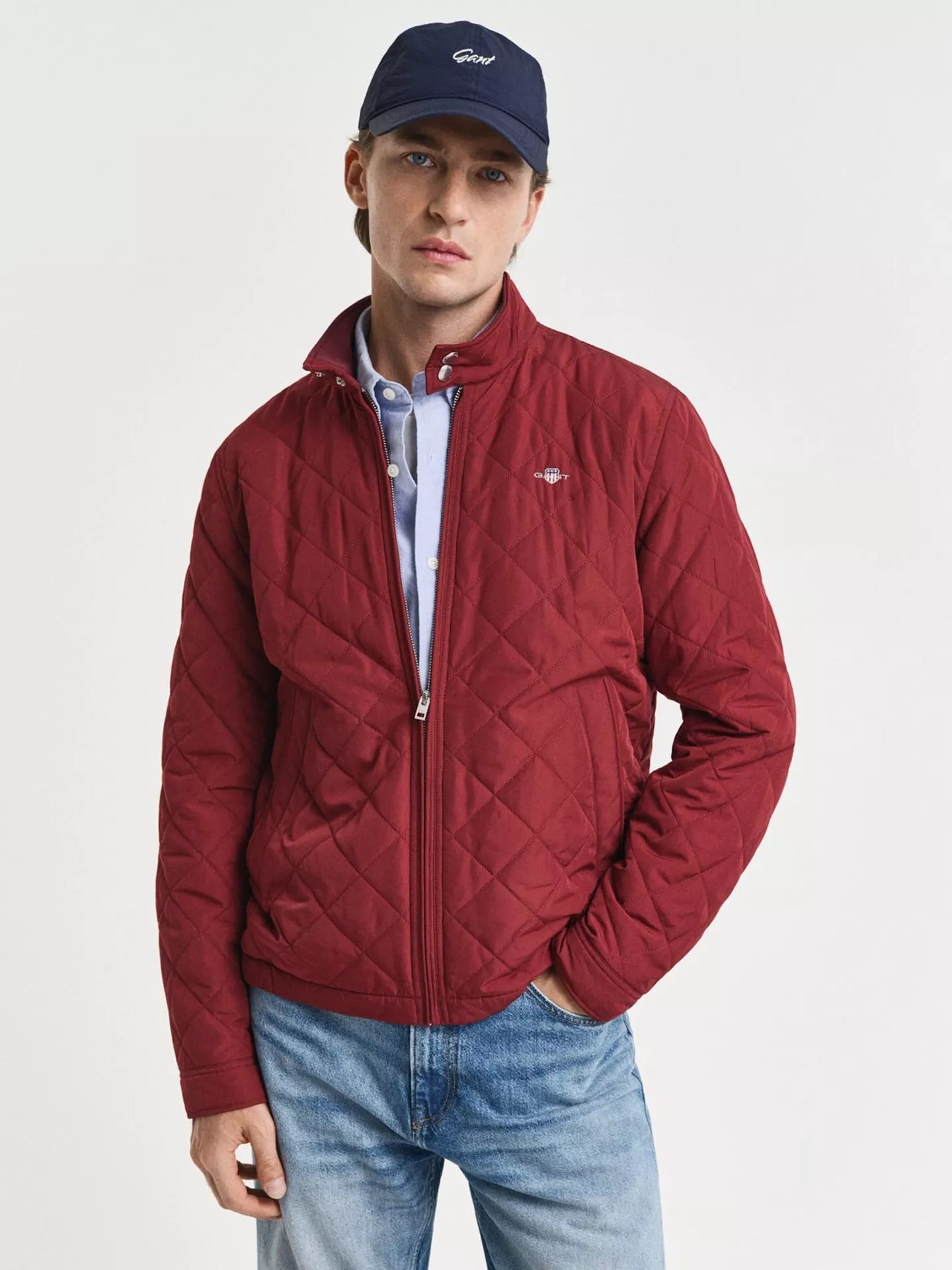 GANT Quilted Windcheater Jacket Plumped Red 7006340