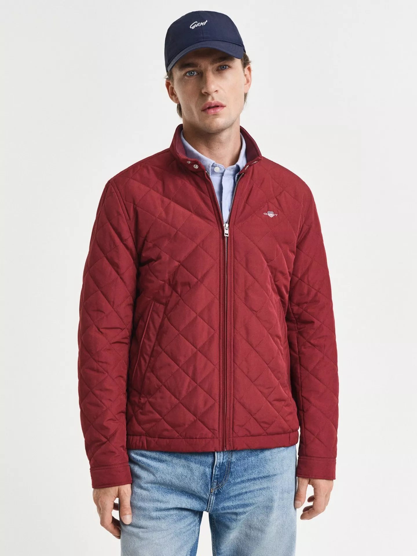 GANT Quilted Windcheater Jacket Plumped Red 7006340