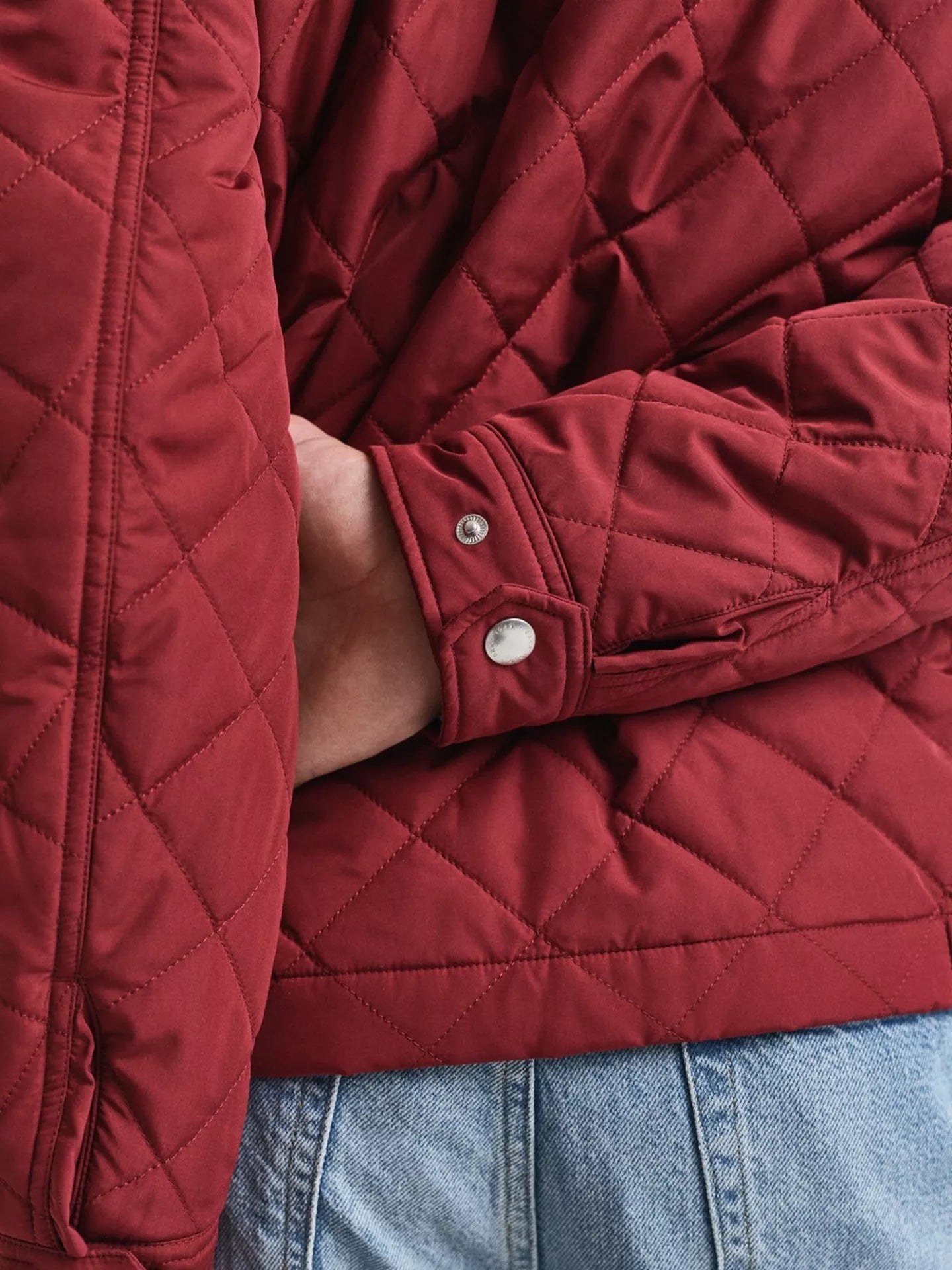 GANT Quilted Windcheater Jacket Plumped Red 7006340
