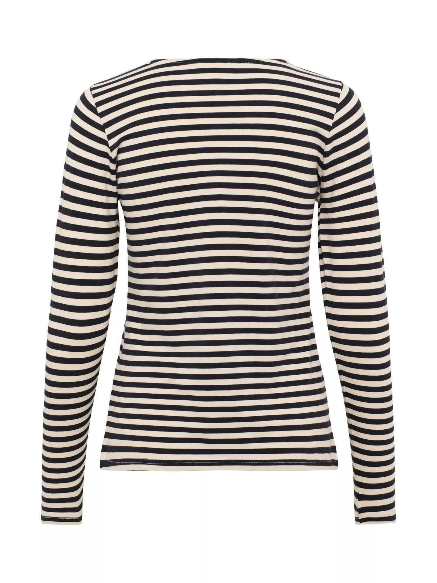 Part Two Nemajas Round Neck T-Shirt in Dark Navy Stripe