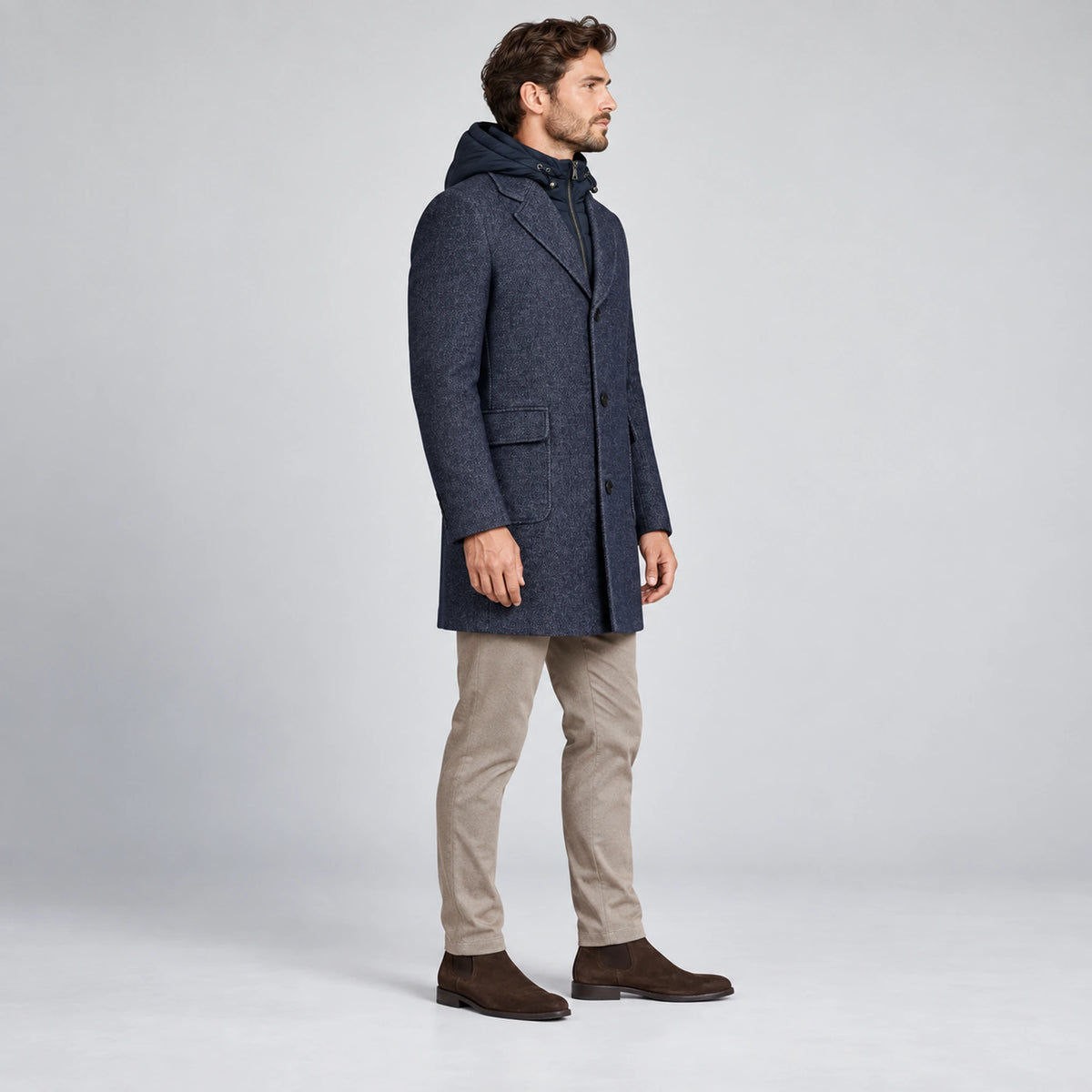 Roy Robson Wool Mix Jacket in Navy 17983