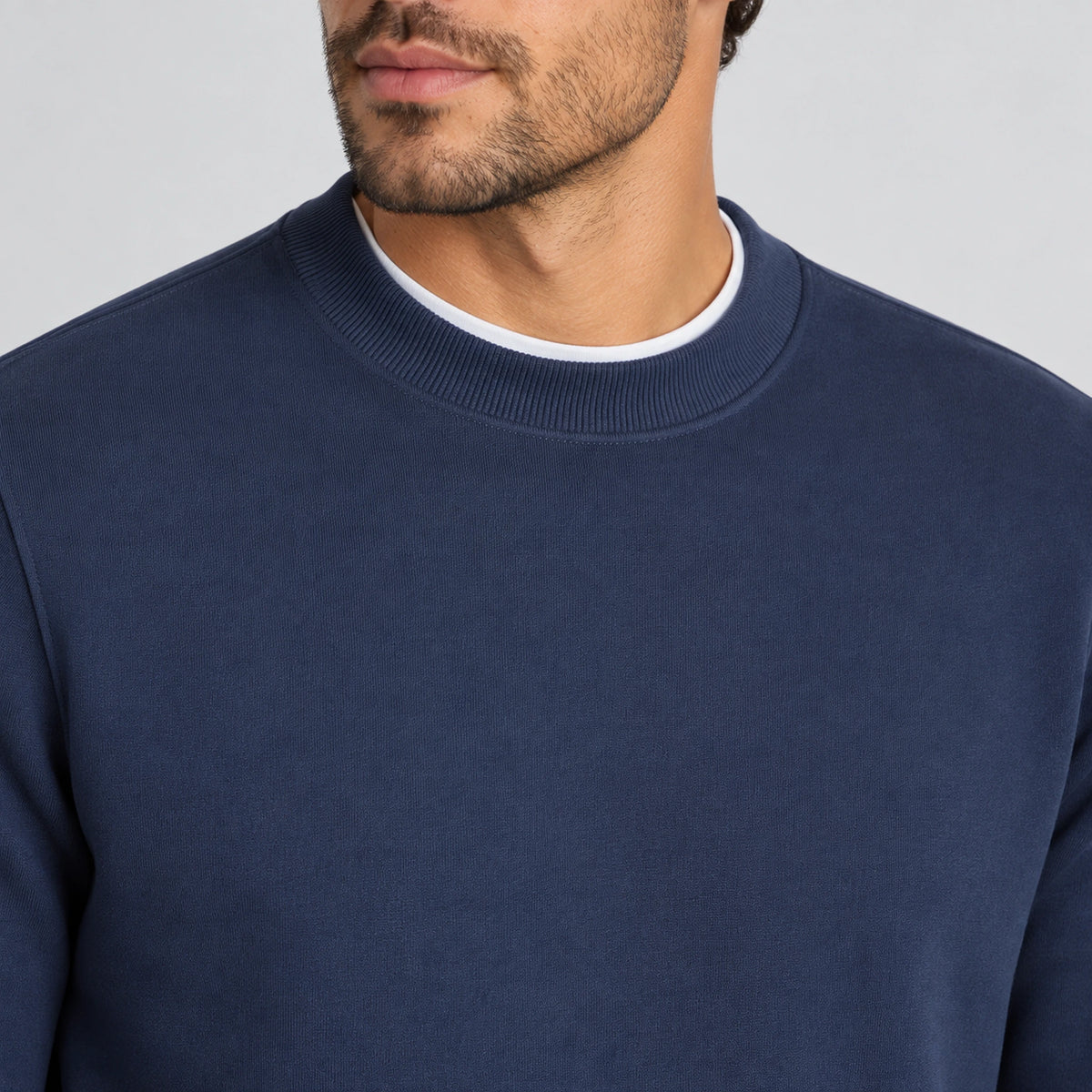 Remus Uomo Tapered Fit Soft Touch Cotton-Blend Sweatshirt 58811