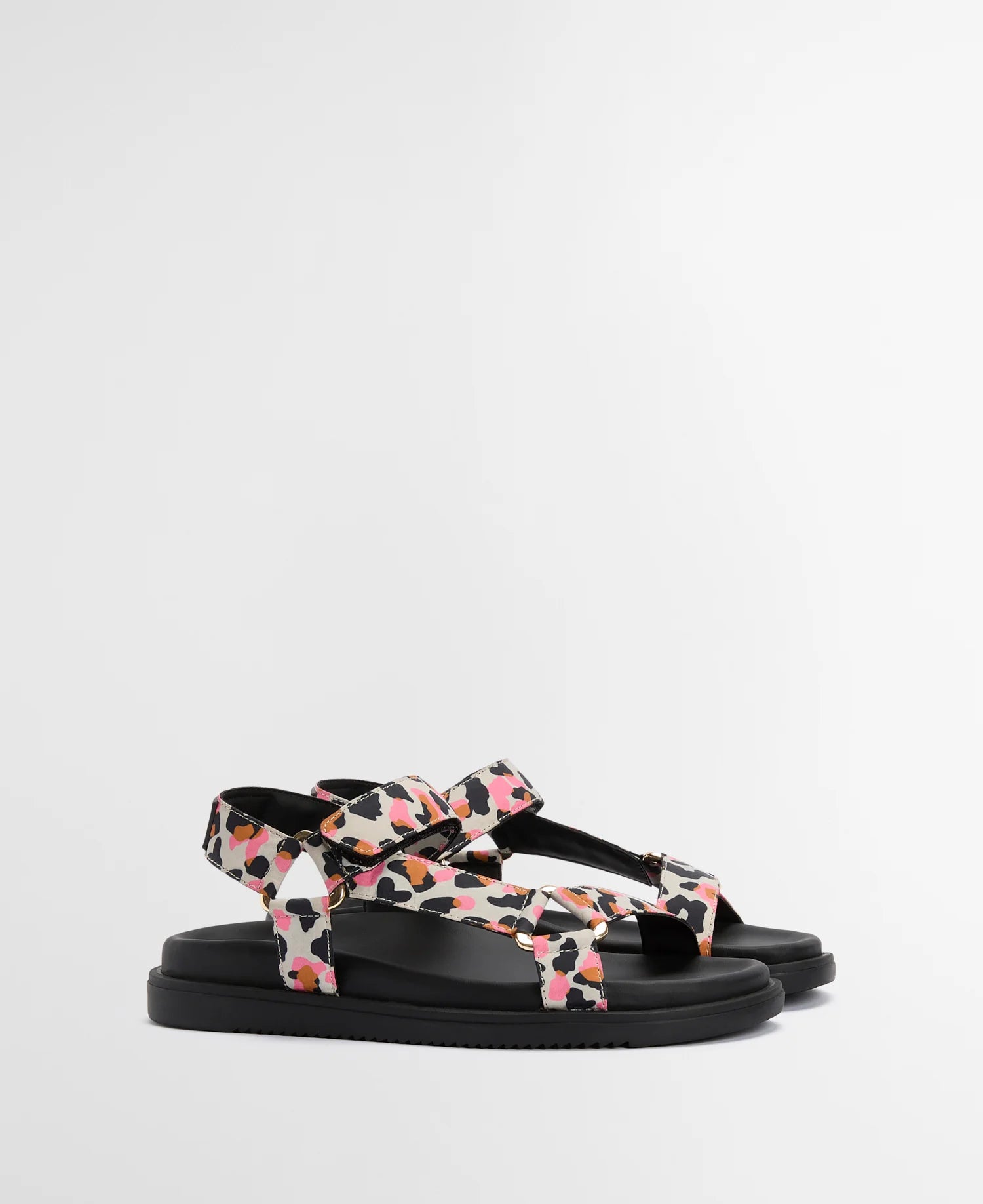 Barbour Caitlin Sandals In Leopard Print
