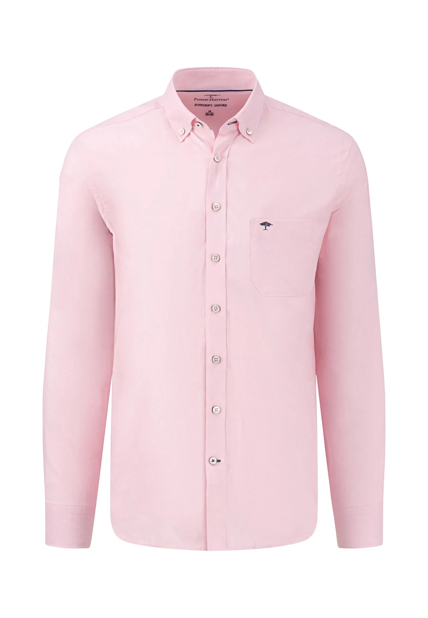 Fynch-Hatton Supersoft Oxford Cotton Shirt 10005500 Pink
