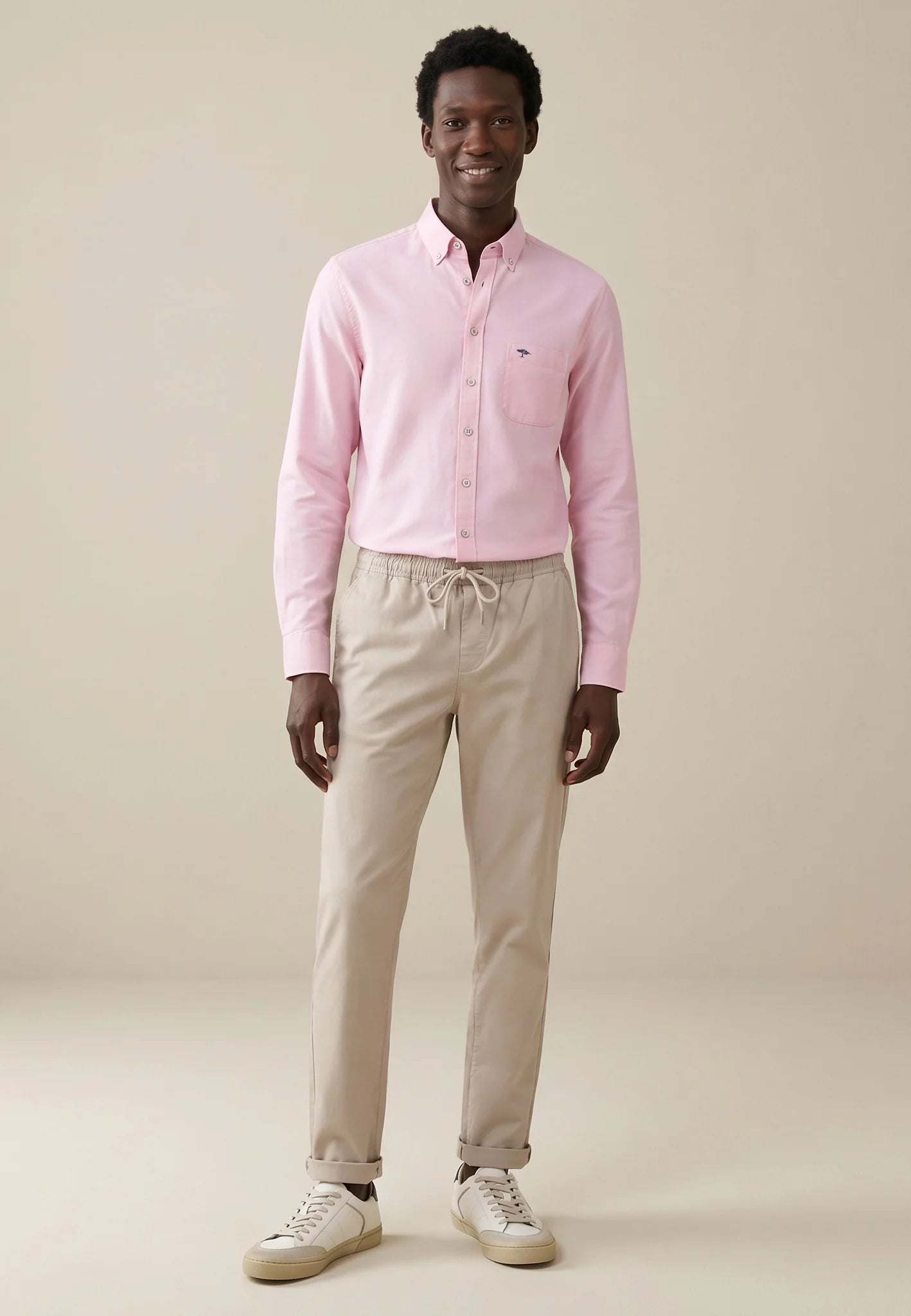 Fynch-Hatton Supersoft Oxford Cotton Shirt 10005500 Pink