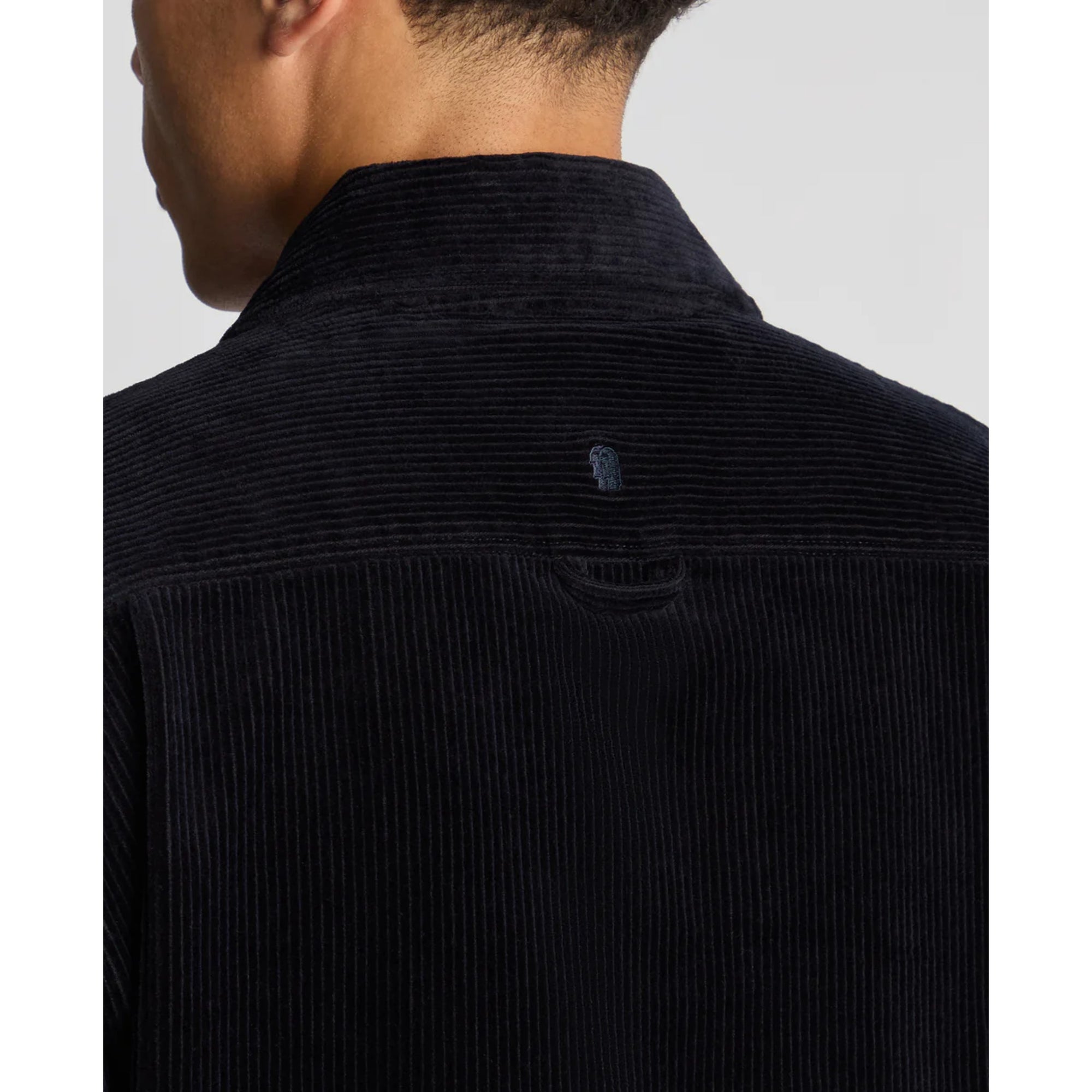 Remus Uomo Paolo Tapered Fit Corduroy Overshirt - Navy 13951