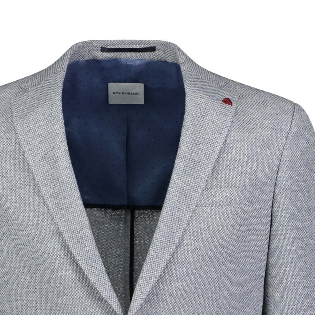 Roy Robson Regular Fit Light Blue Dress Jacket Cotton-Blend 14527 Blue