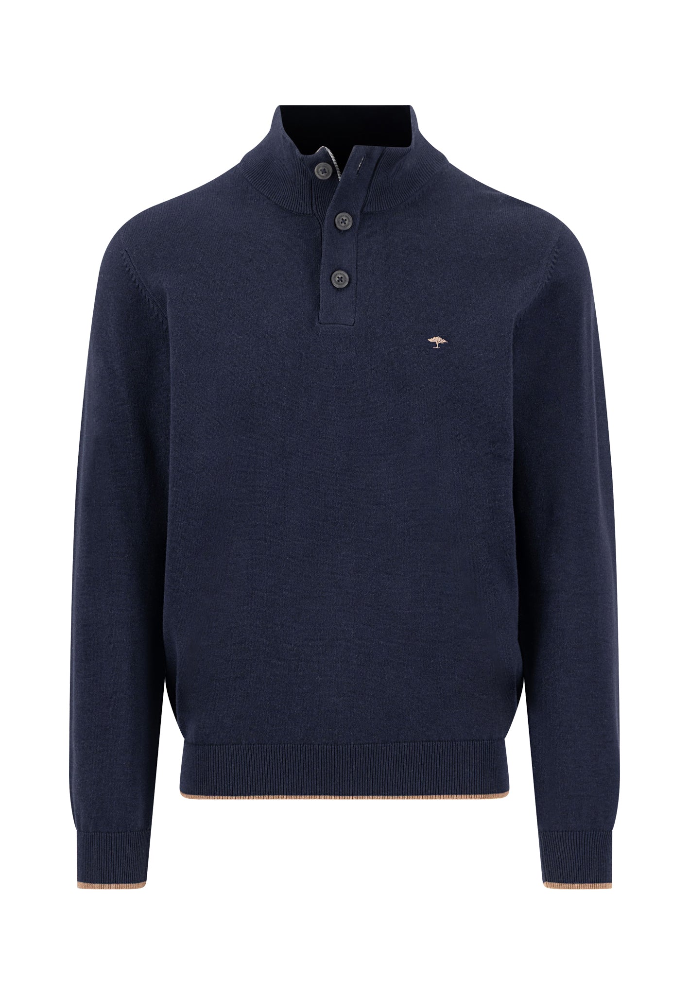 Fynch-Hatton Cotton Troyer Button in Navy 1602227