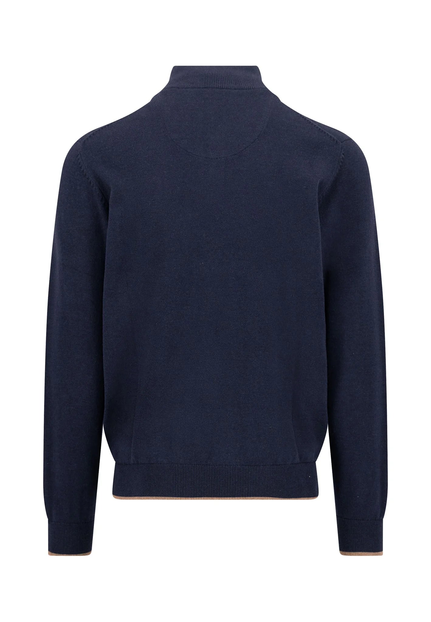 Fynch-Hatton Cotton Troyer Button &amp; Zip in Navy 1602227