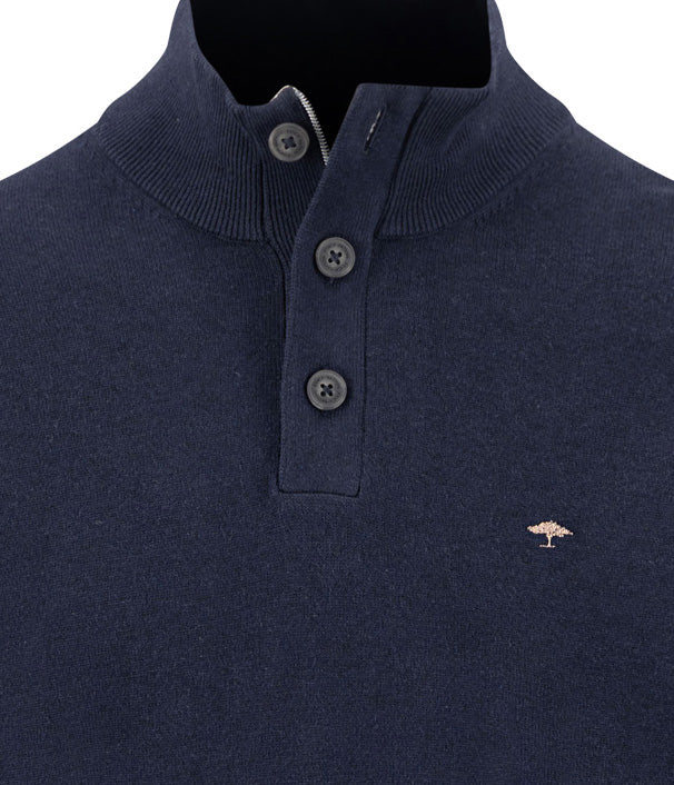 Fynch-Hatton Cotton Troyer Button in Navy 1602227