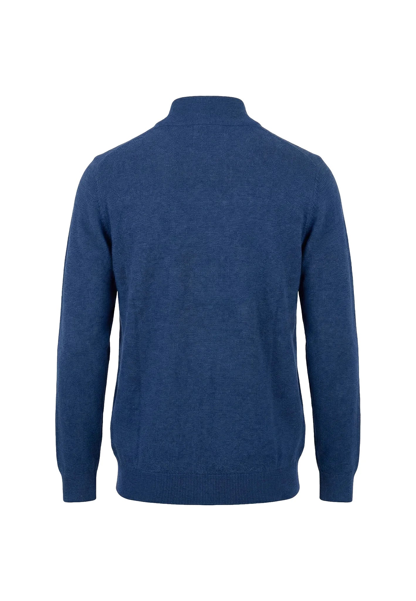 Blue sweater on a white background