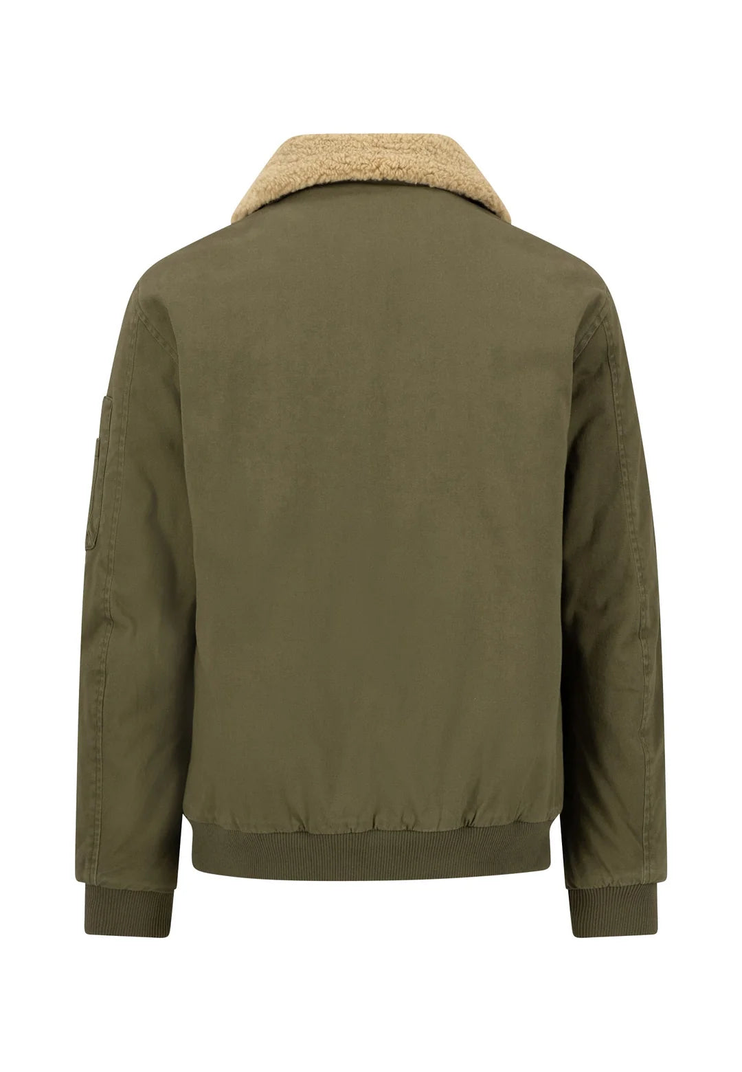 Fynch-Hatton Aviator Bomber Jacket in Dark Khaki