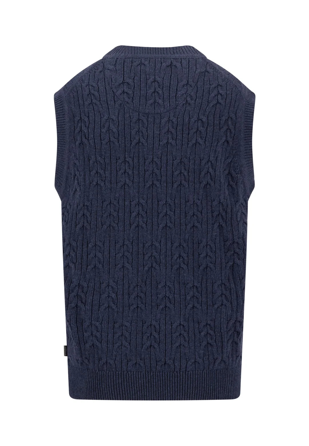 Fynch-Hatton Soft Cable Knit Slipover in Navy