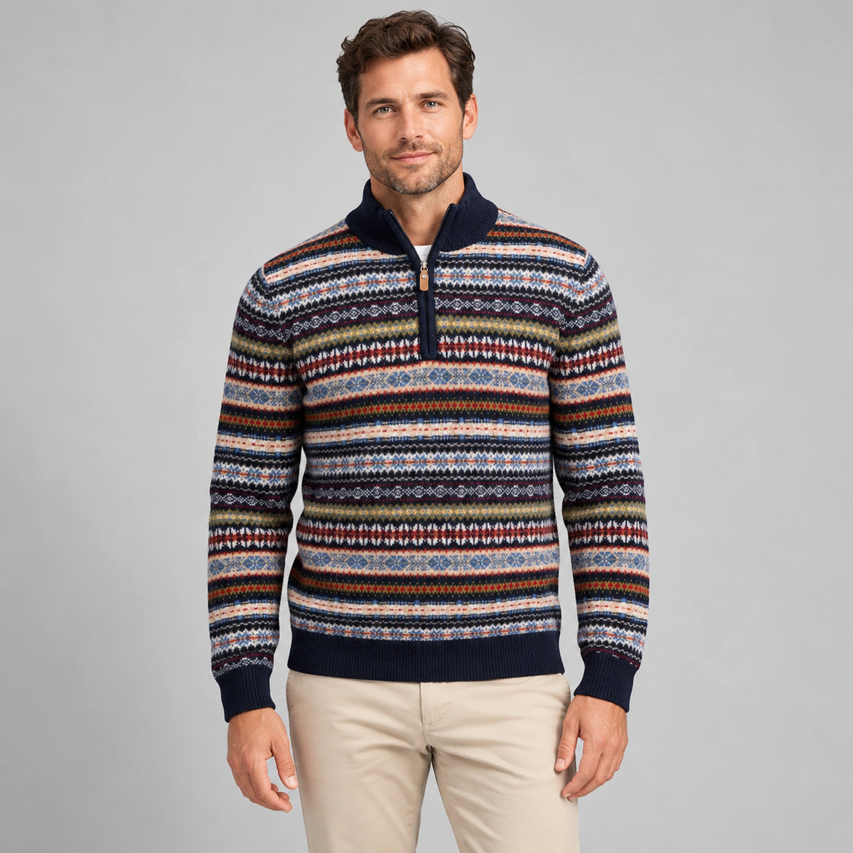 Fynch-Hatton Wool Half Zip Sweater 1610310