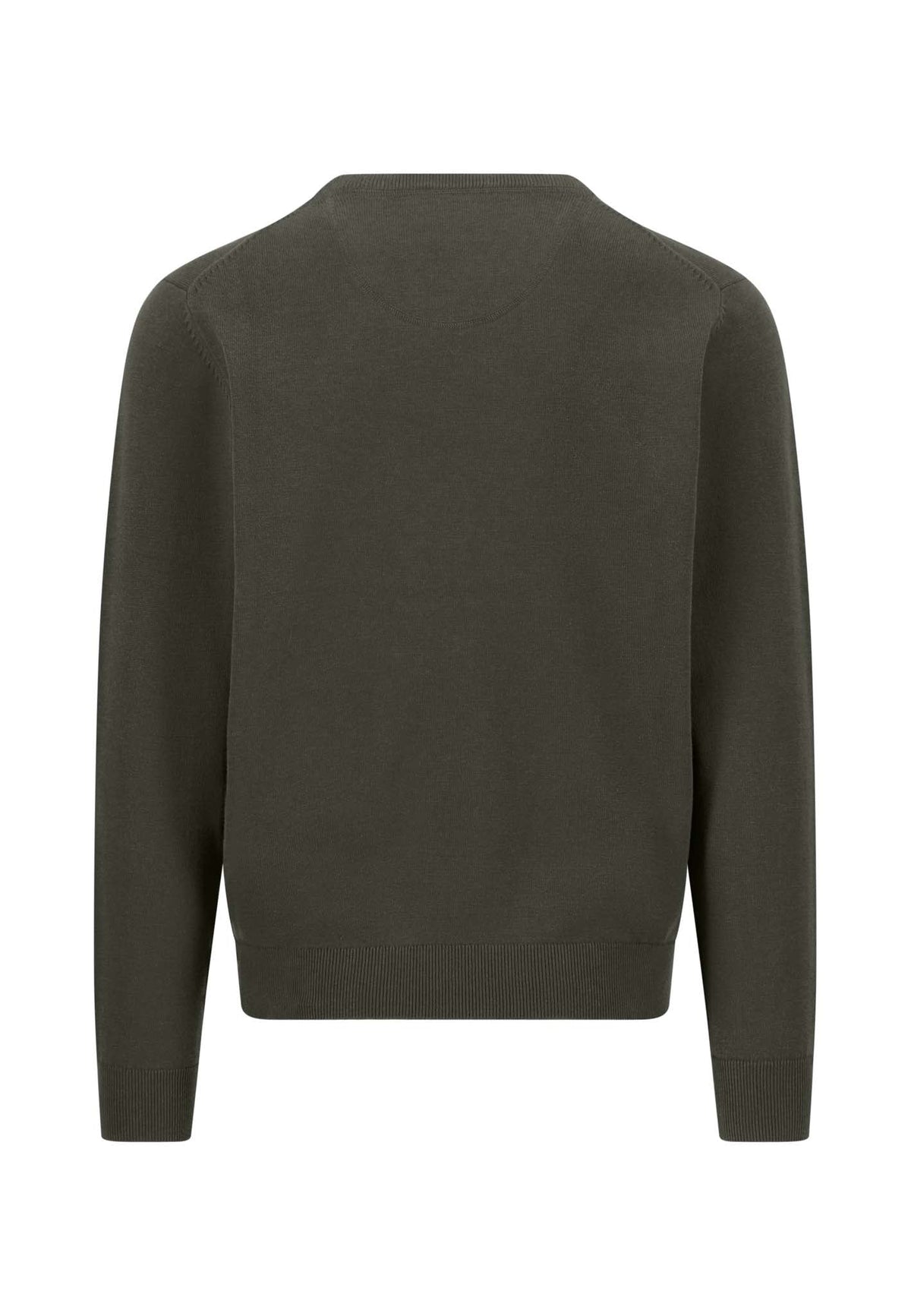 Fynch-Hatton Superfine Crew Sweater in Cypress Green