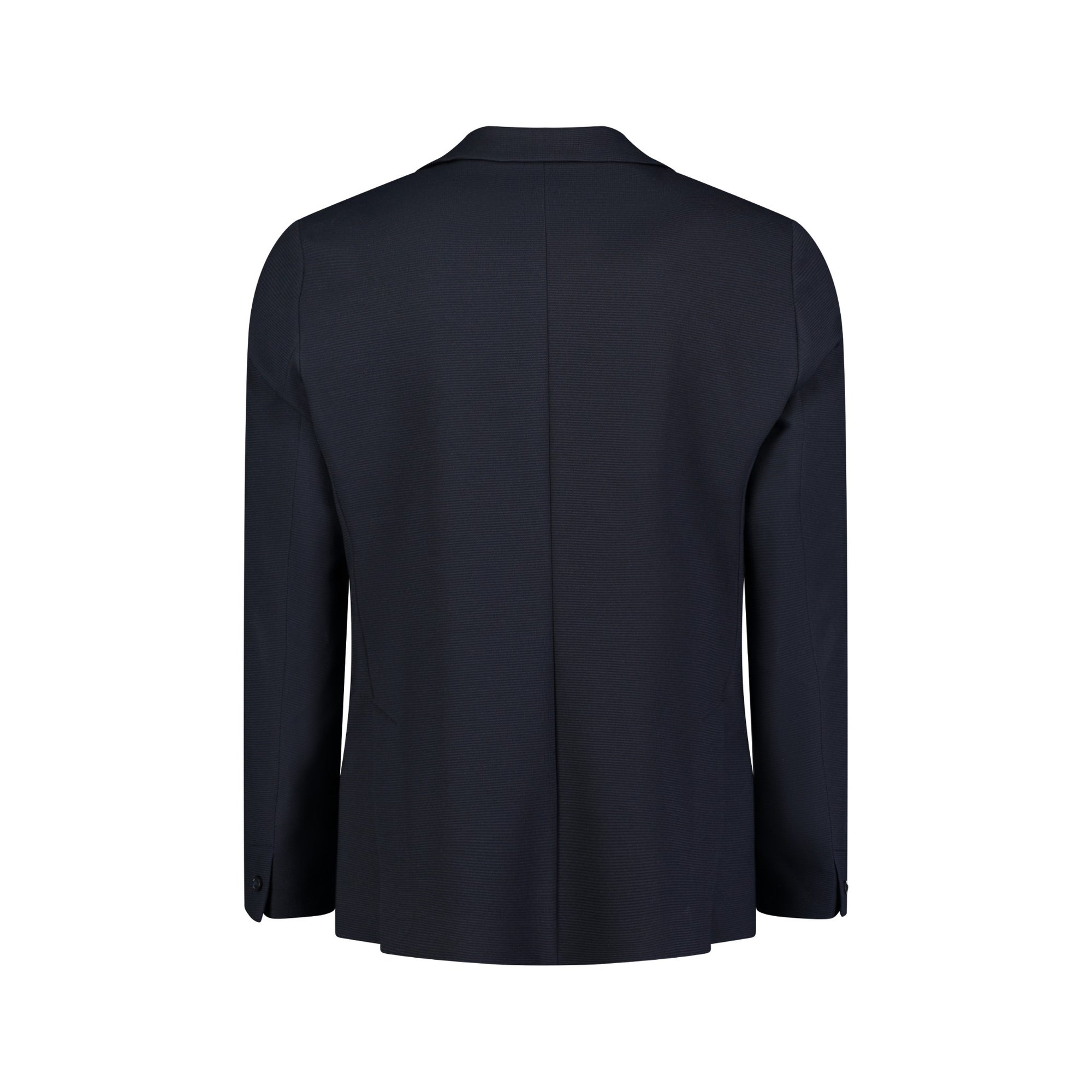 Navy blue blazer on a white background