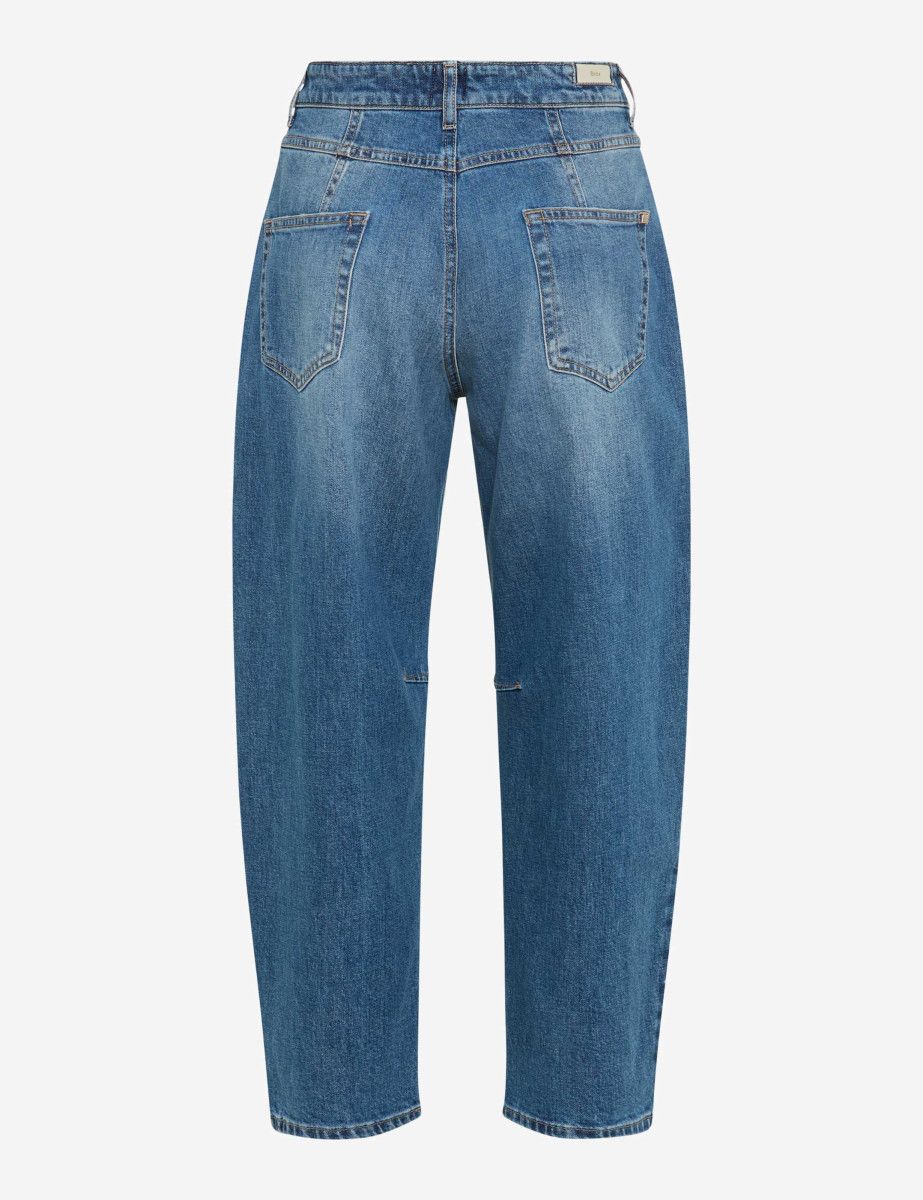 Blue jeans on a white background