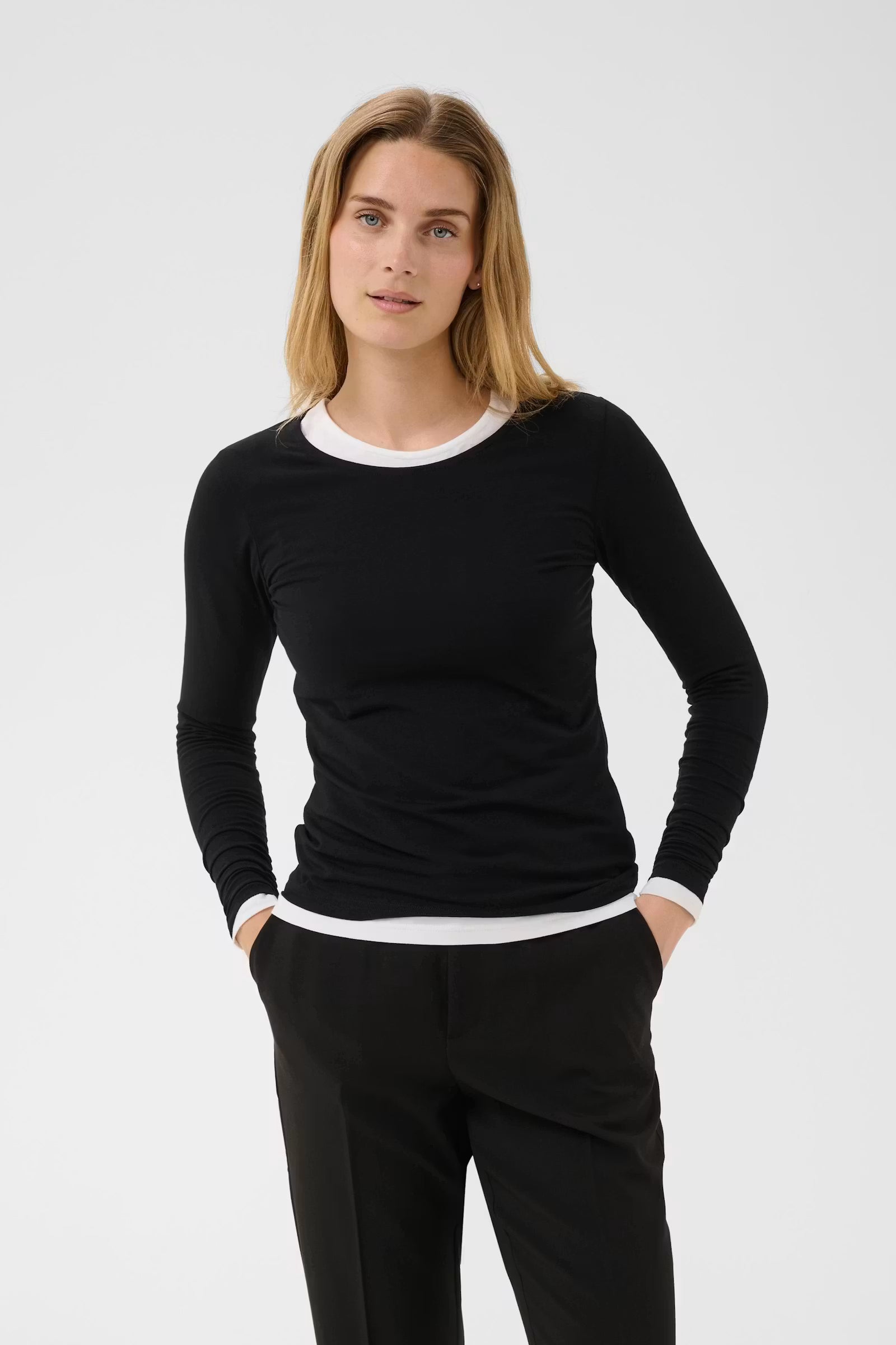 Part Two Nemajas Round Neck T-Shirt In Black