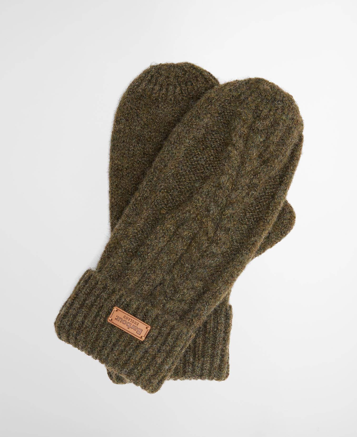 Barbour Elsdon Mittens In Olive LGL0147OL711