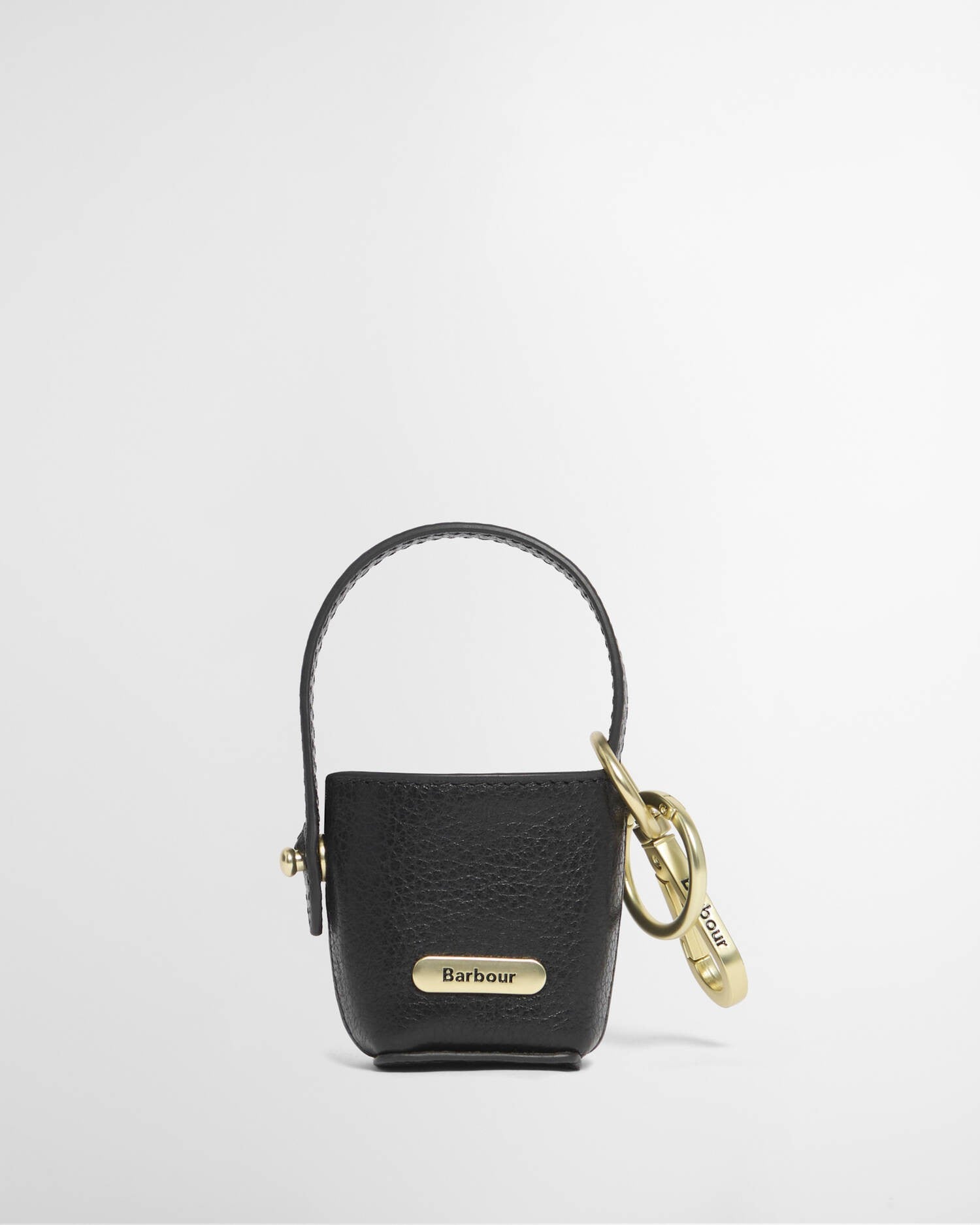 Barbour Leather Bucket Bag Charm In Back LAC0361BK111