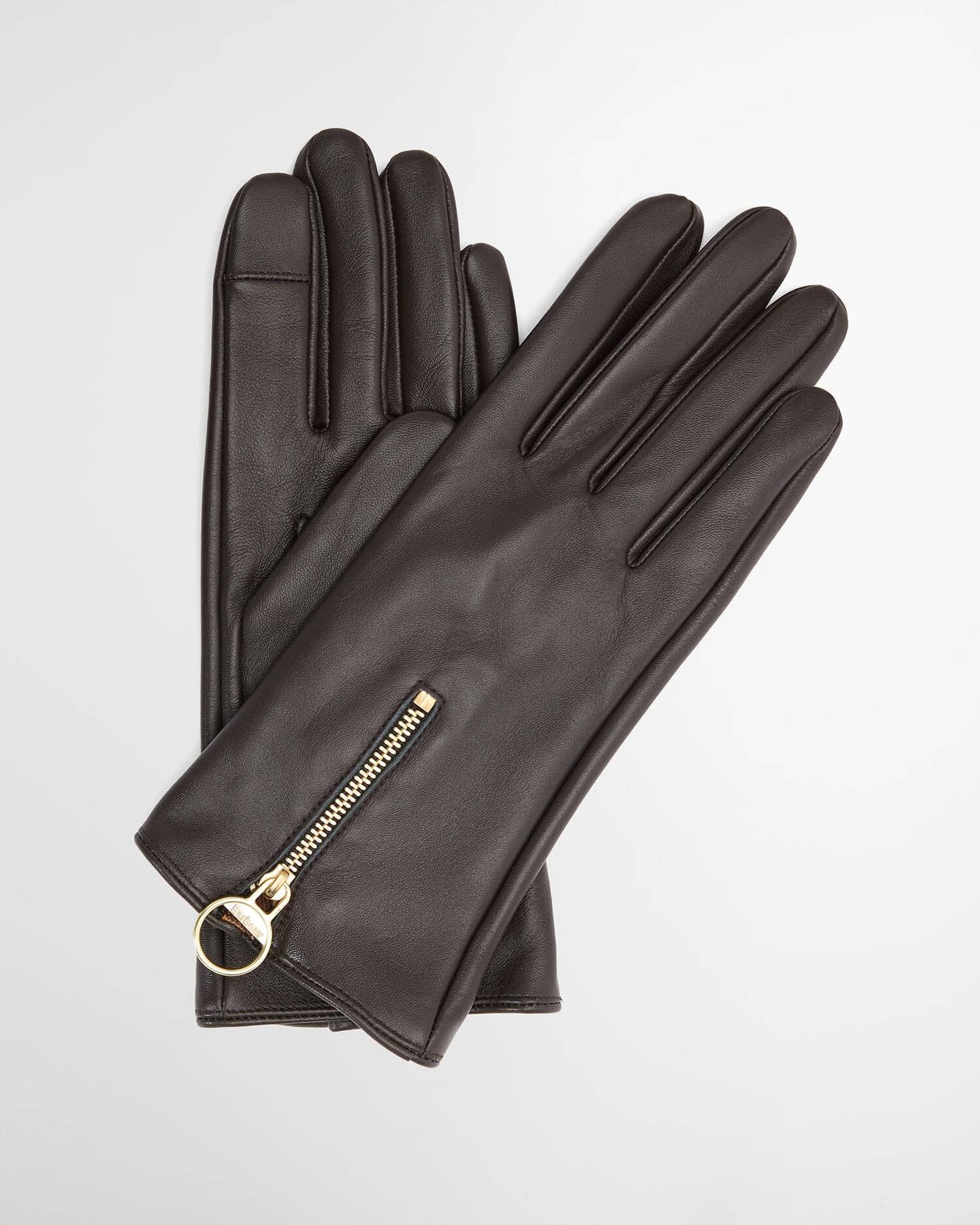 Barbour Arlene Leather Gloves In Brown LGL0159BR91