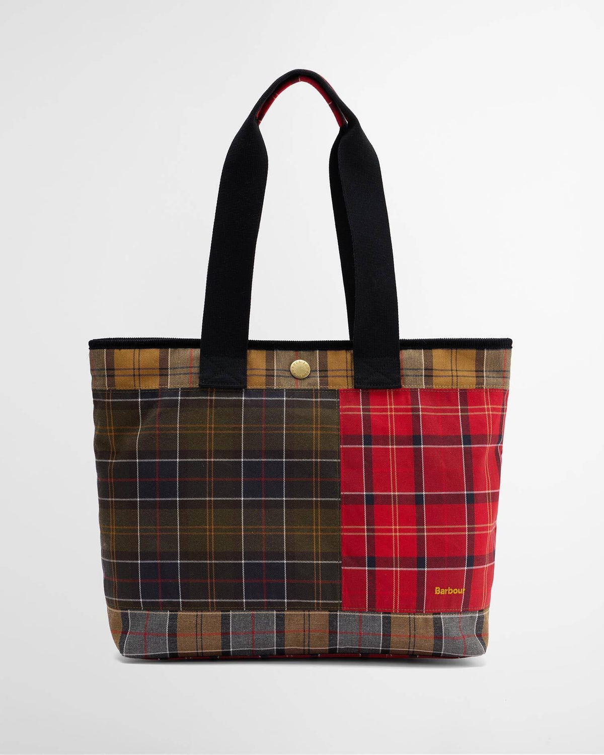 Barbour Mya Patchtwork Tote bag In Classic/Cardinal/Dress LBA0484TN111
