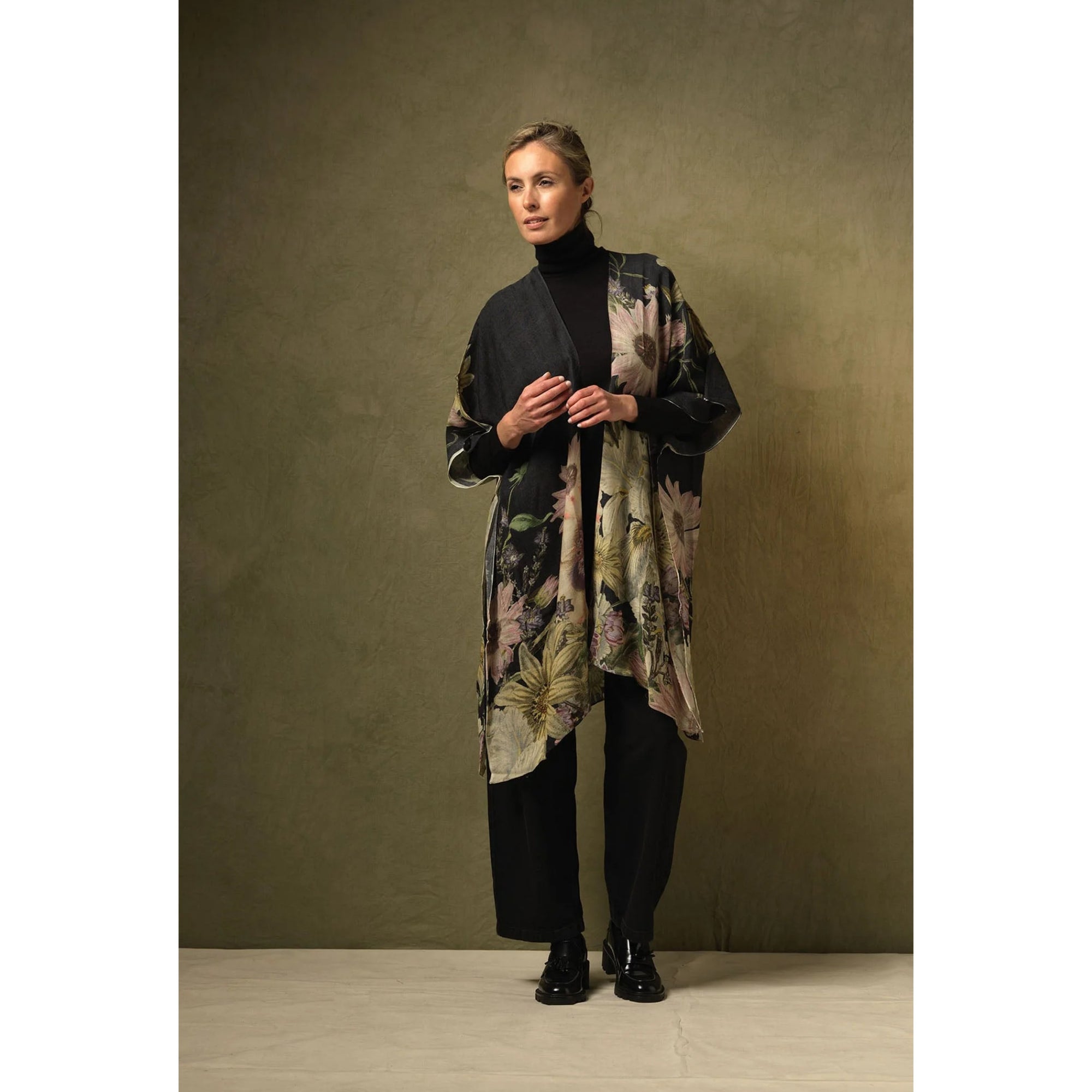 One Hundred Stars Daisy Black Wool Throwover