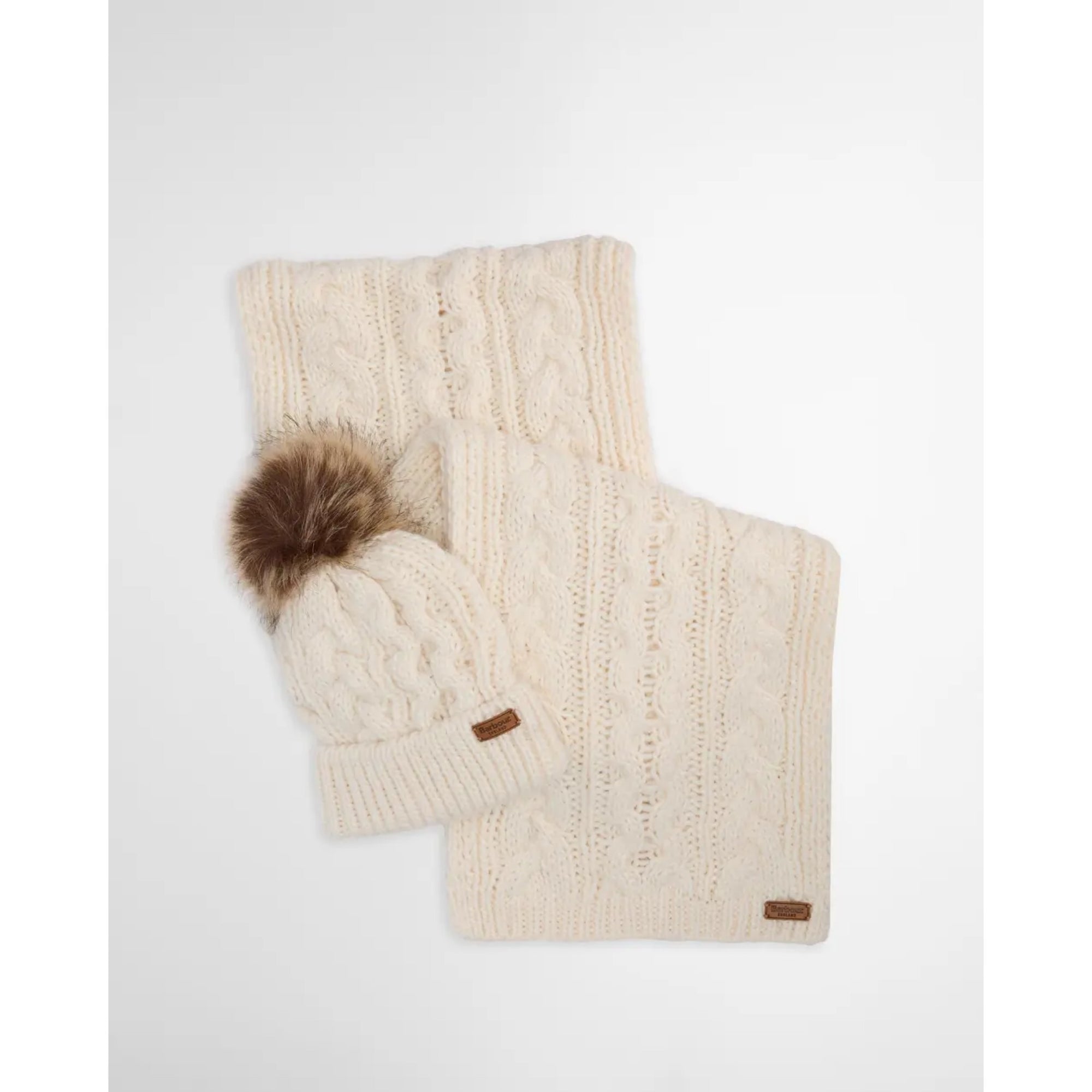 Barbour Penshaw Hat &amp; Scarf Gift Set