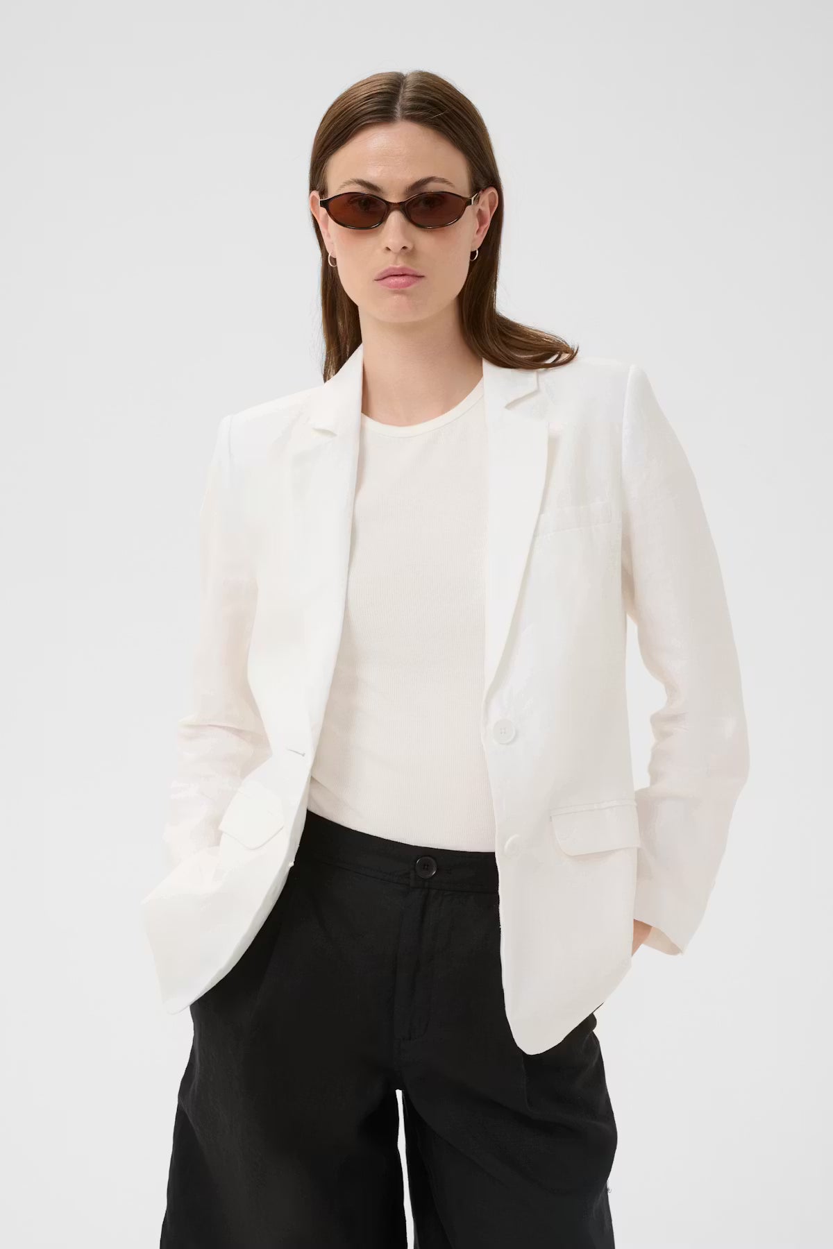 Part Two Becky Sunglasses In Dark Tortoise Shell
