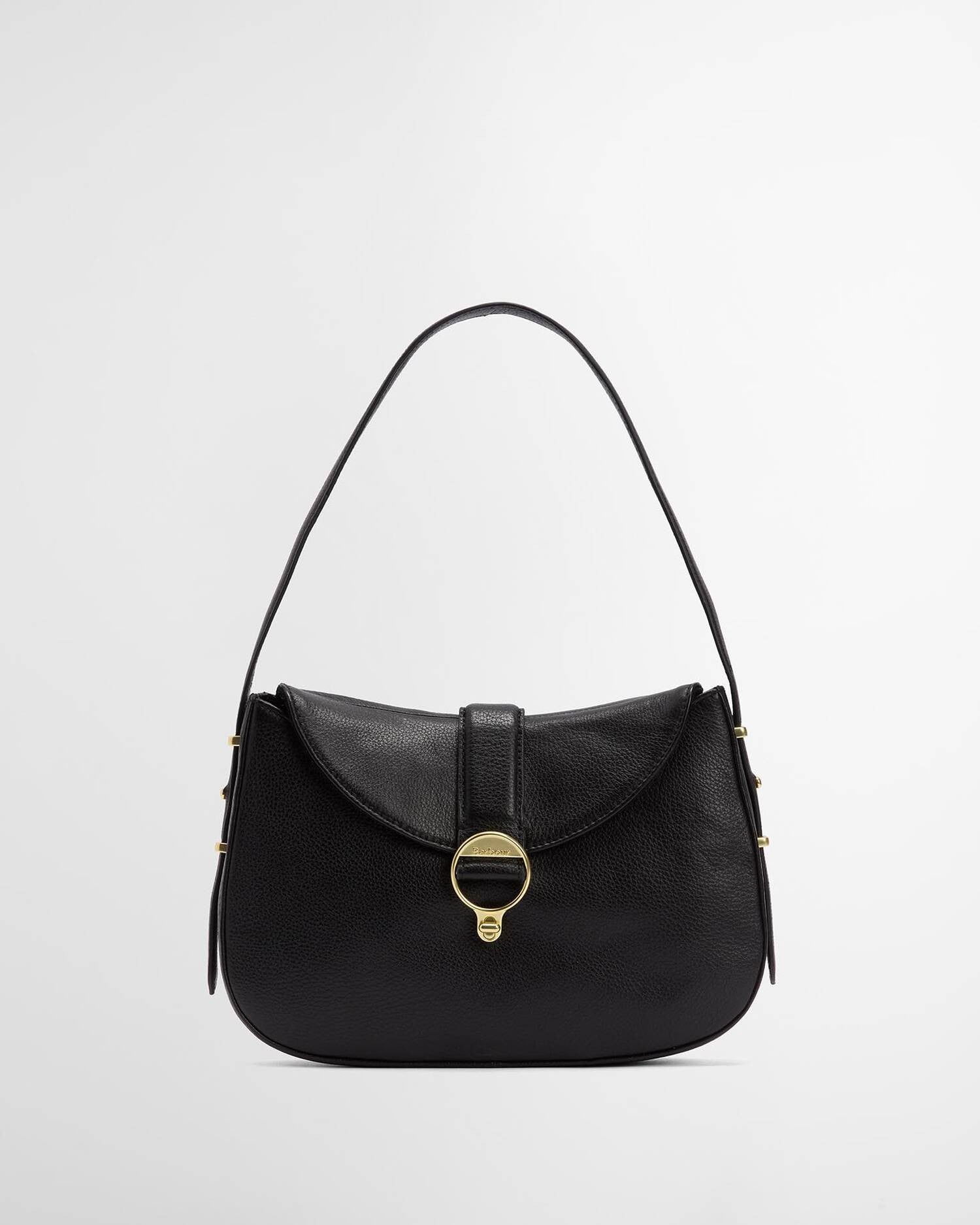 Barbour Alder Leather Sling Bag In Black  LBA0493BK111