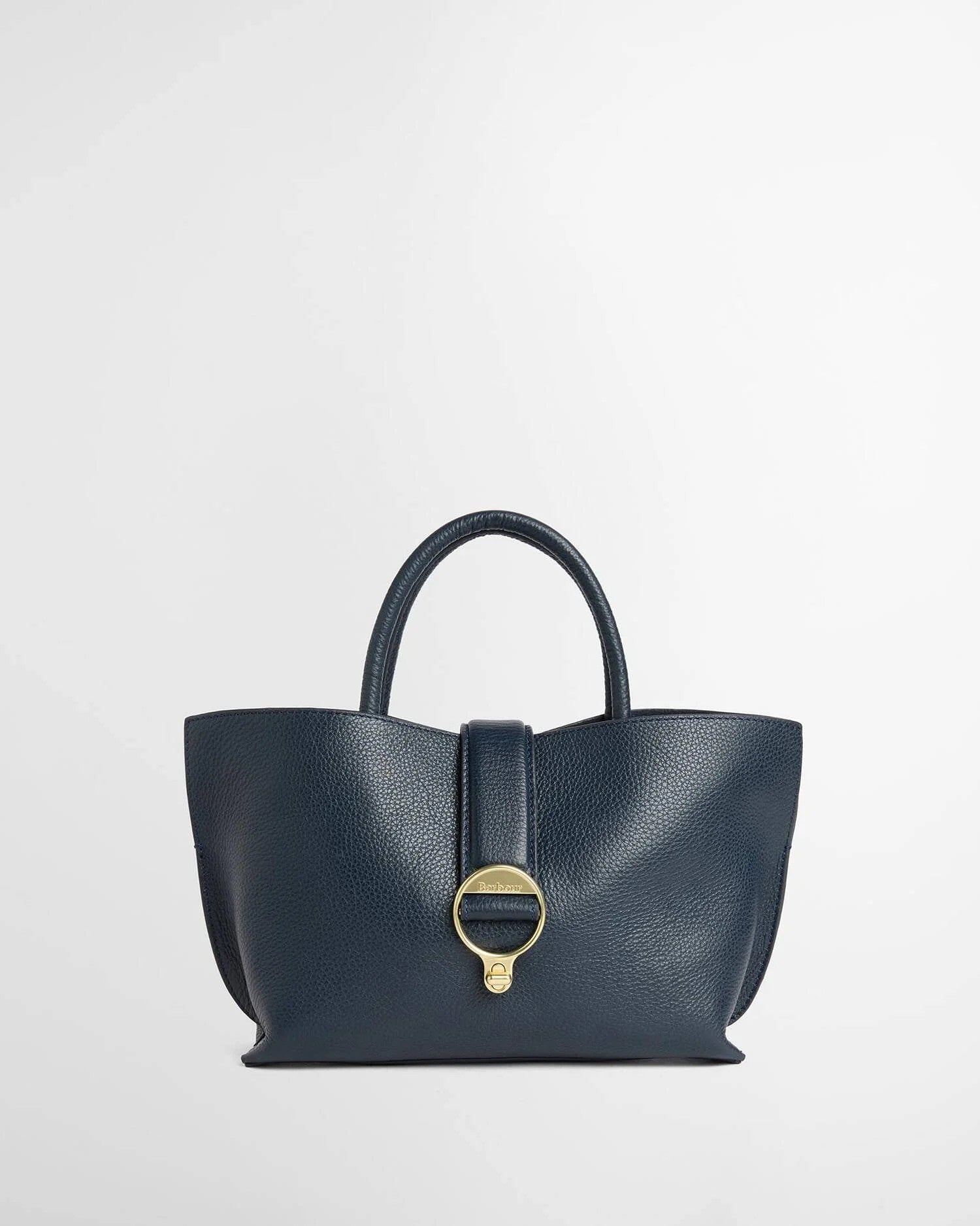 Barbour Alder Mini Leather Tote Bag In Navy LBA0547NY711