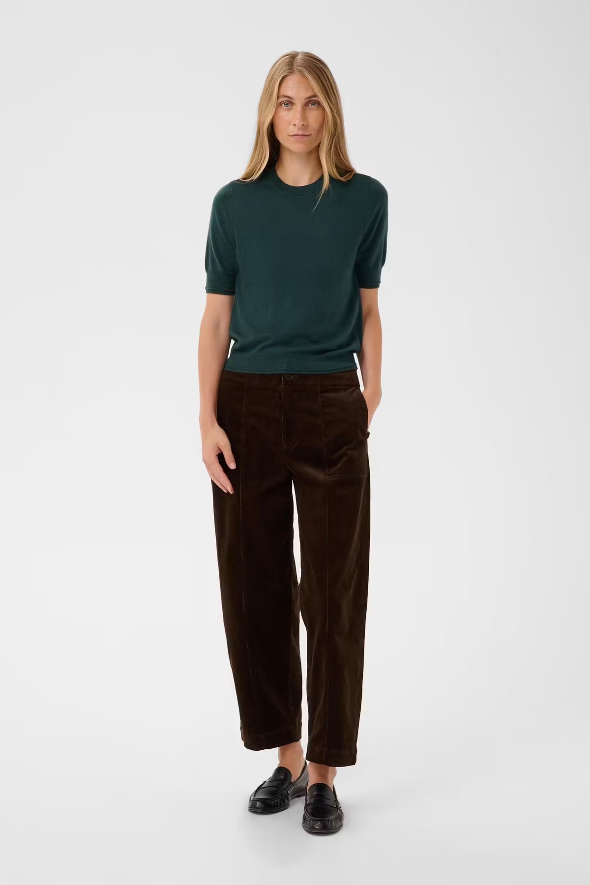 Part Two Netta Corduroy Trousers In Mole 30310895