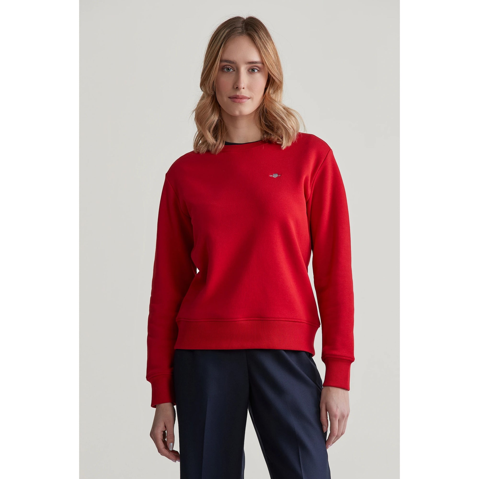 GANT Shield Crew Neck Sweatshirt Ruby Red 4201414