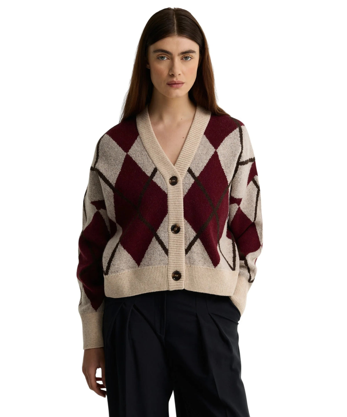 Barbour Harleigh Knitted Cardigan In Multi LKN1842MI11