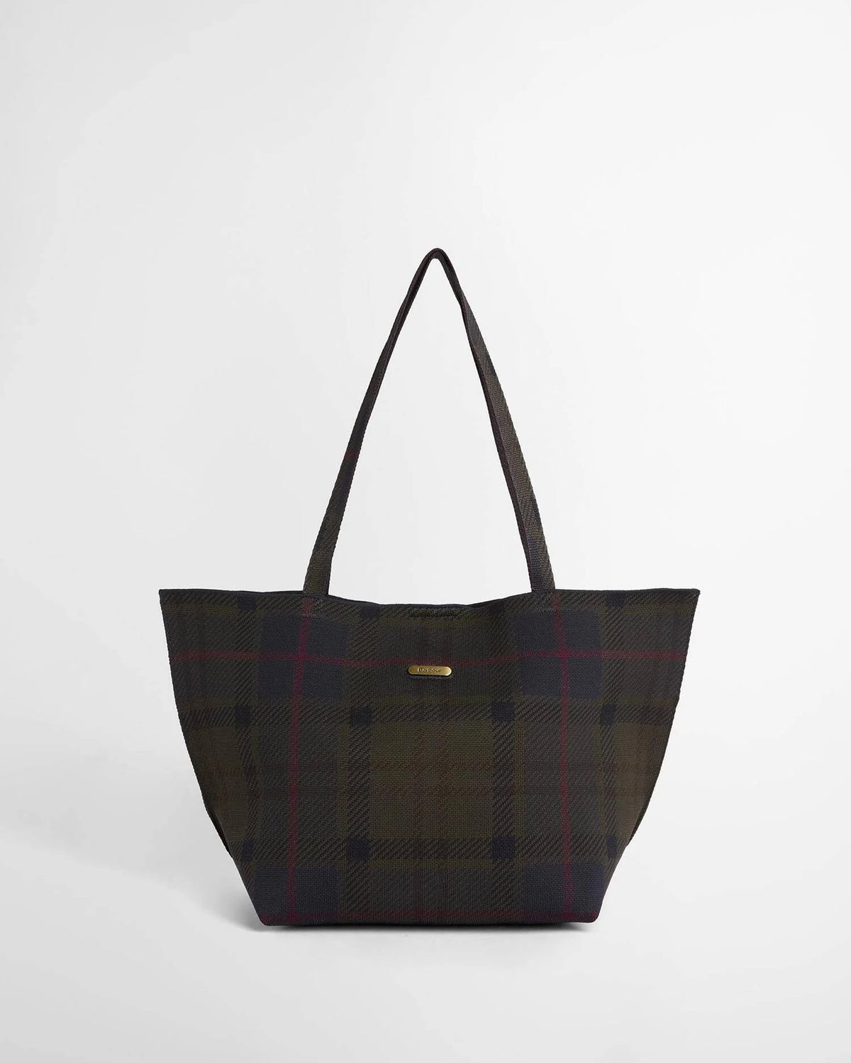 Barbour Layla Tartan Large Tote Bag In Shadow Classic Tartan LBA0517TN431