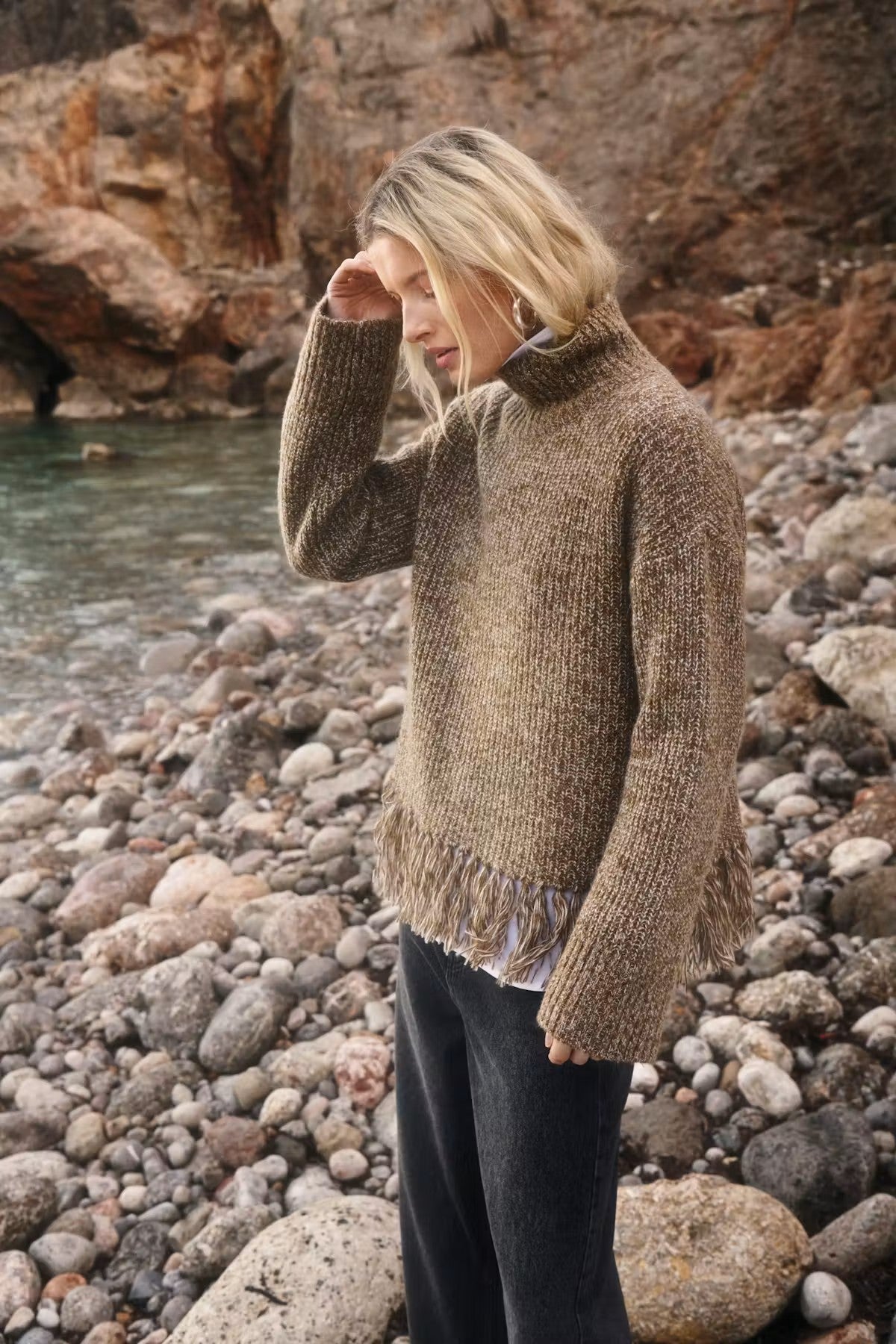 Part Two Cimina Pullover  Brown Moulinè 30310874