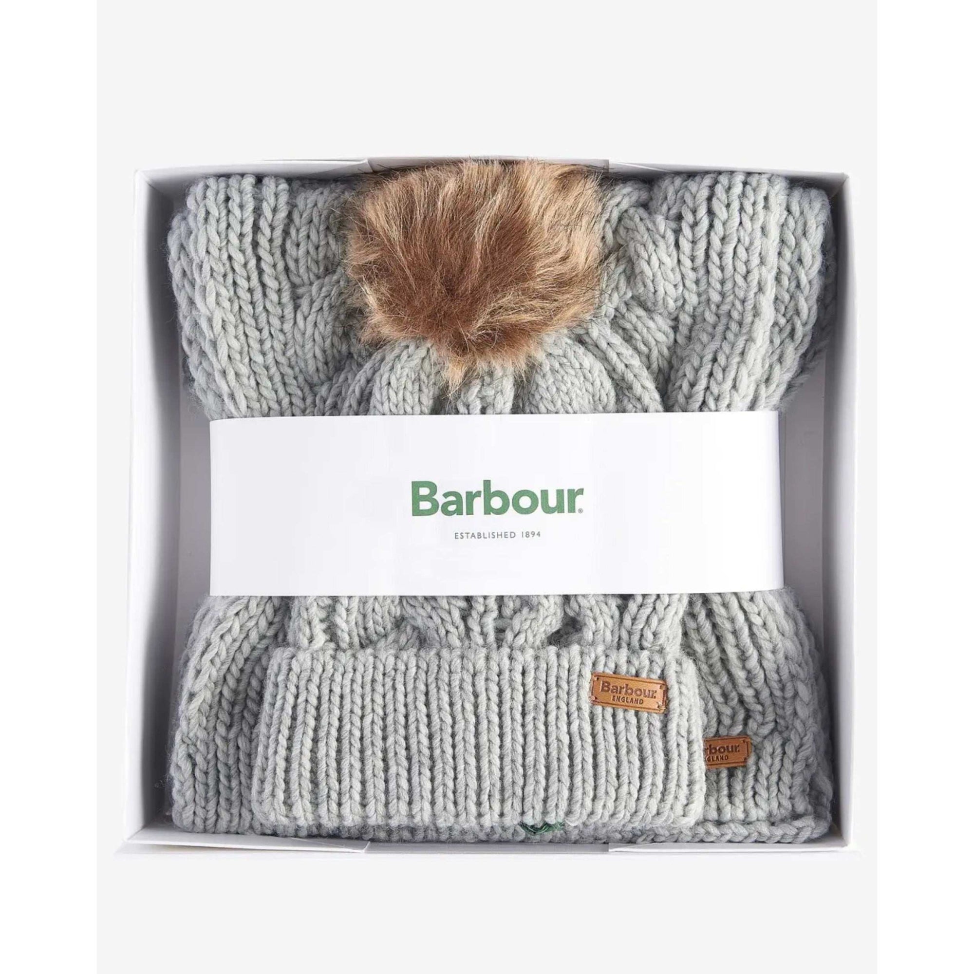 Barbour Penshaw Hat & Scarf Gift Set