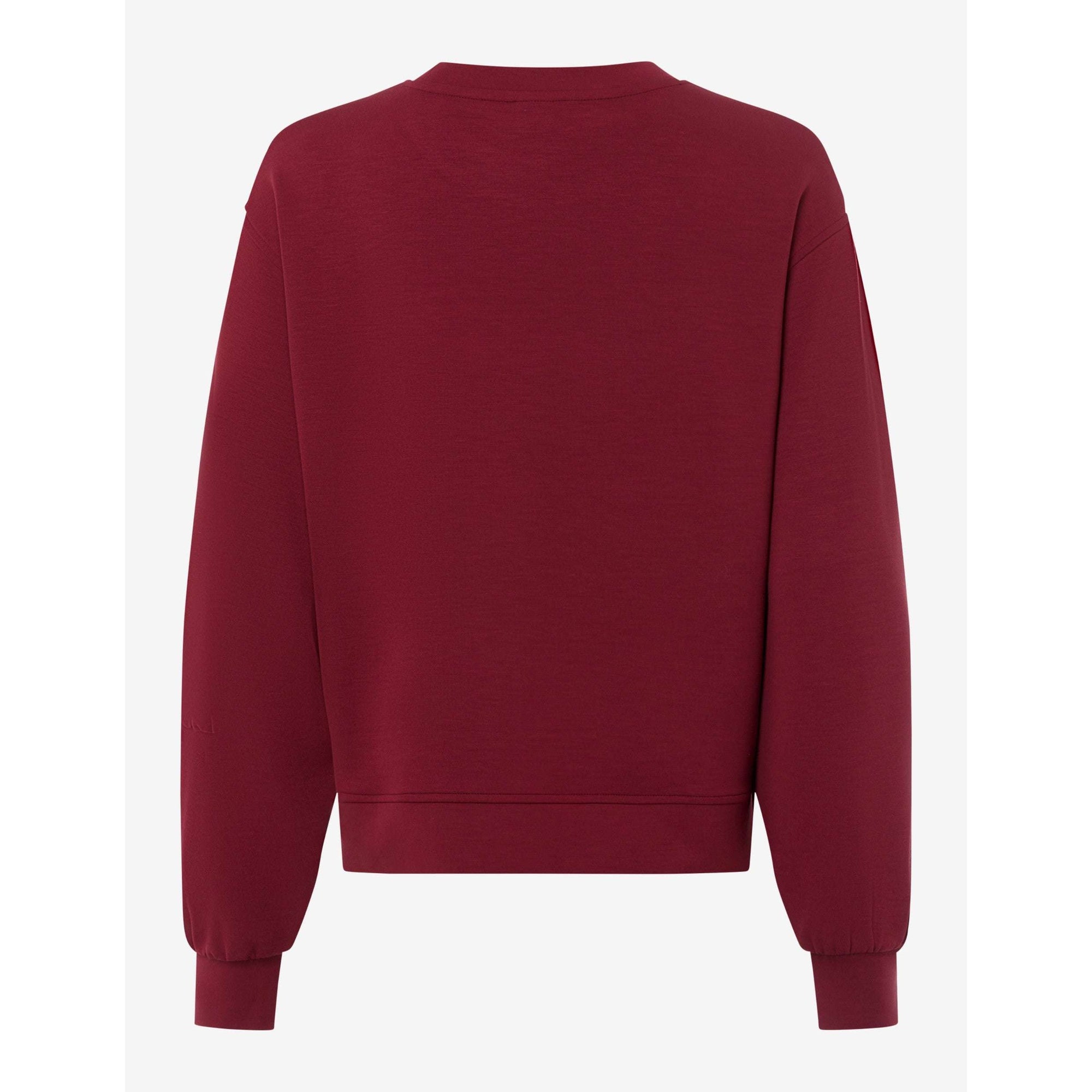 Brax Beca Long Sleeve Sweatshirt in Canvas &amp; Mulberry