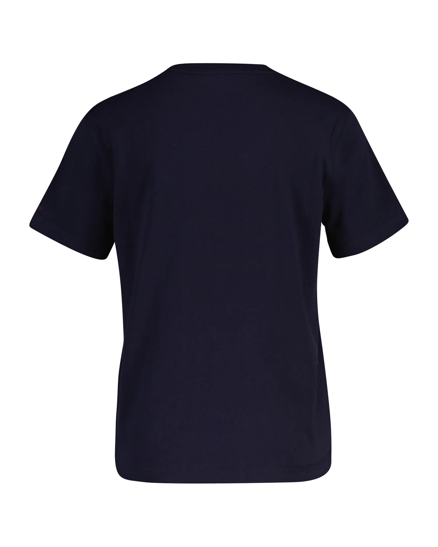 Black t-shirt on a white background