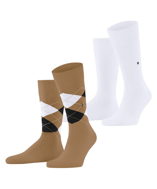 Burlington Everyday Argyle Mix 2-Pack Men Socks