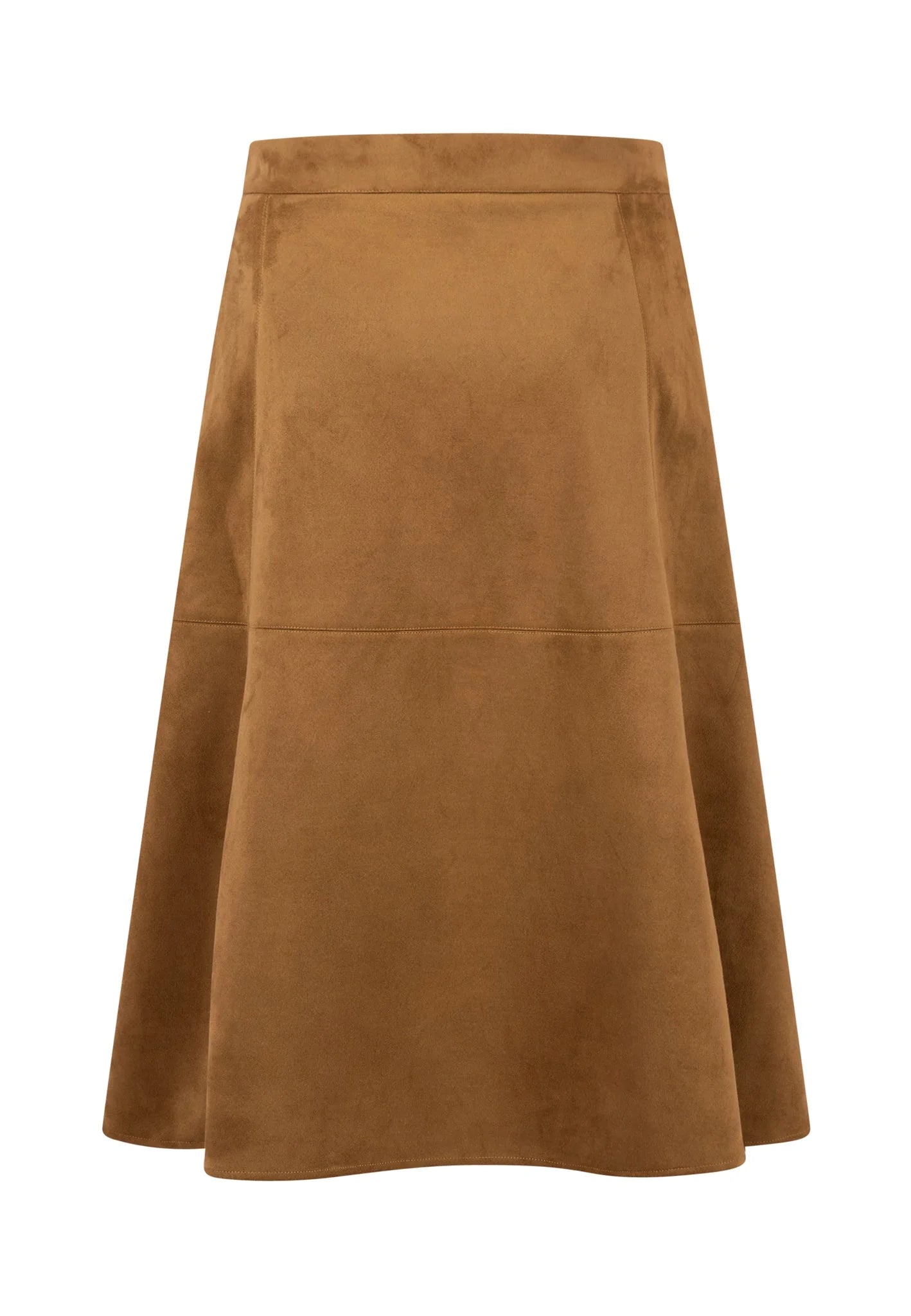 FYNCH-HATTON A-Line Velour Skirt in Salted Caramel 26083832