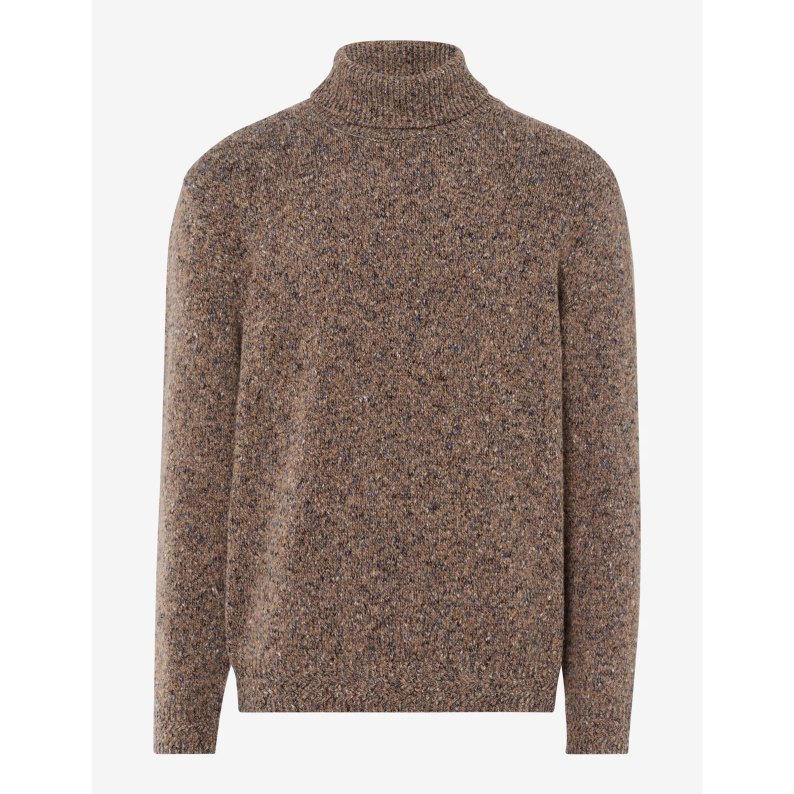 Brax Brian Soft Wool Turtleneck Sweater – Ivory