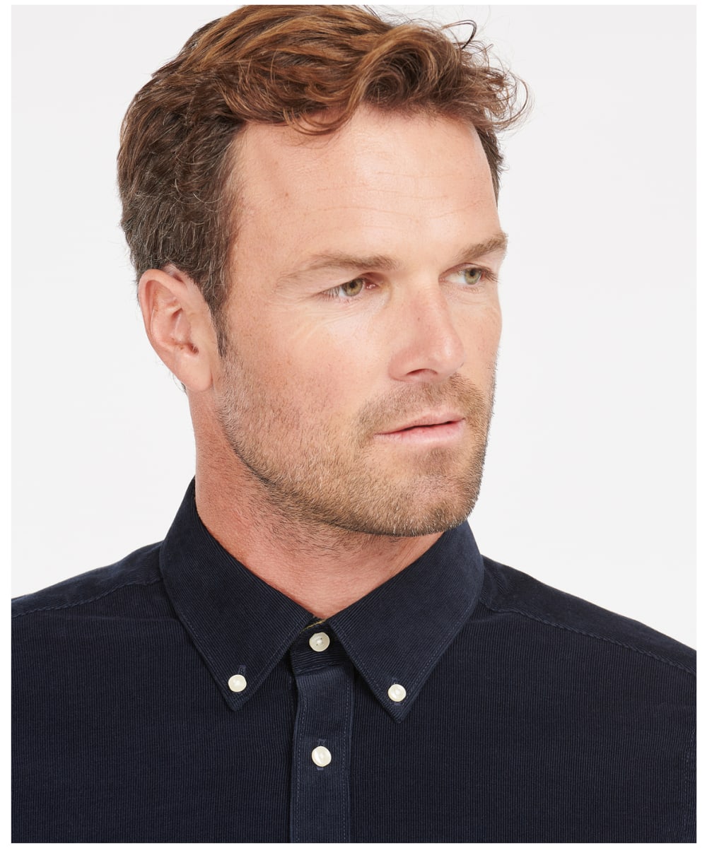 Barbour Ramsey Micro Cord Shirt in Navy MSH5001NY91