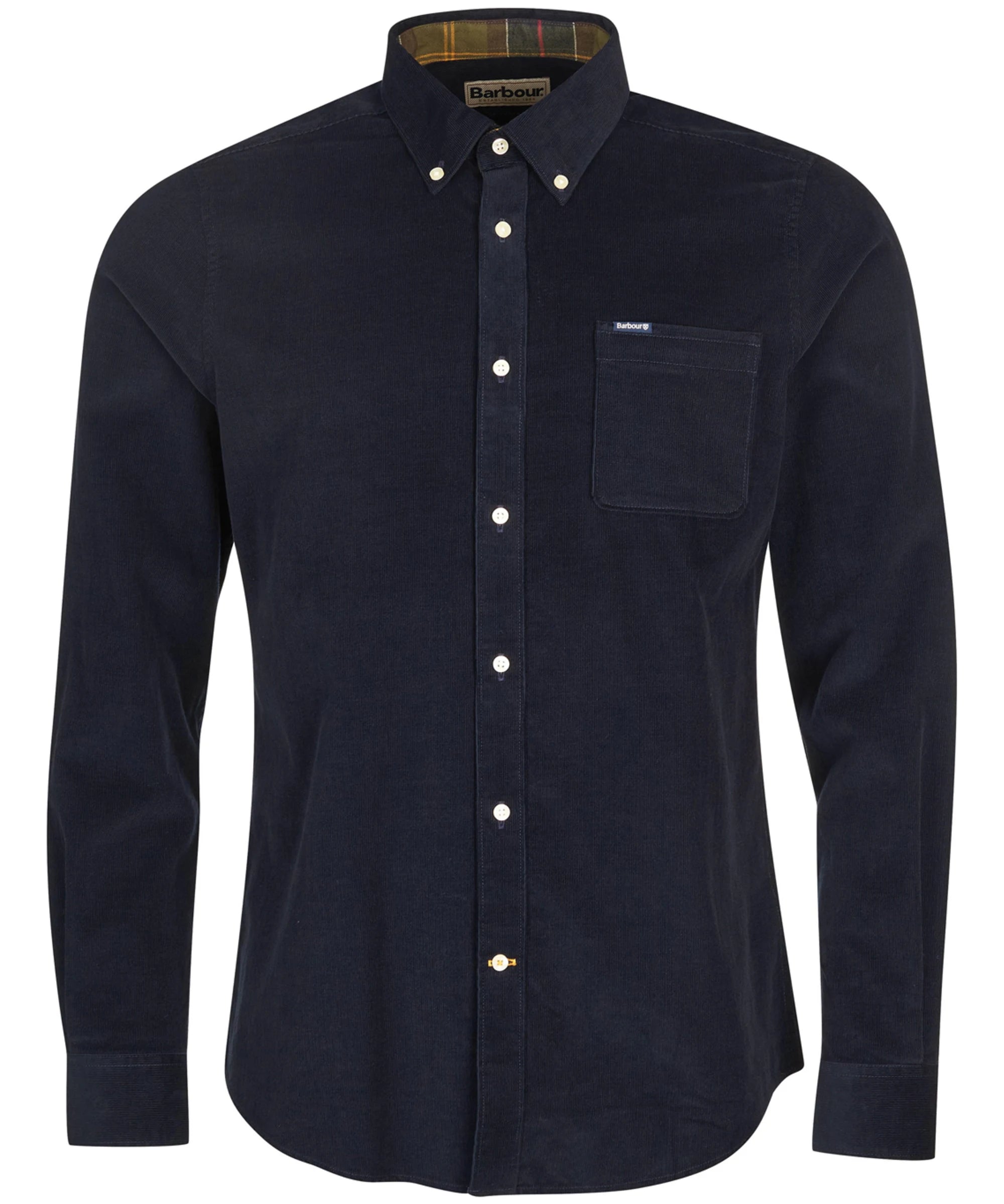 Barbour Ramsey Micro Cord Shirt in Navy MSH5001NY91